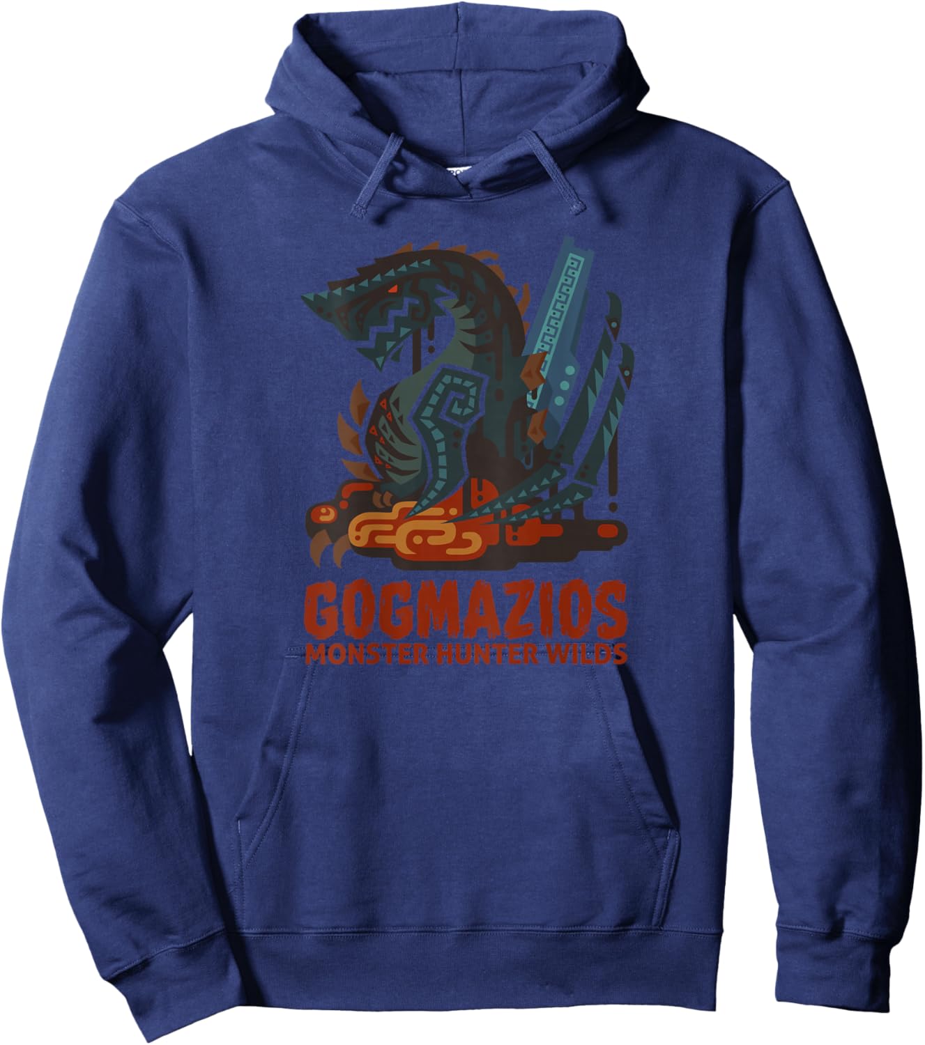 Monster Hunter Wilds Gogmazios Icon BP Hoodie - Hoodie | Navy