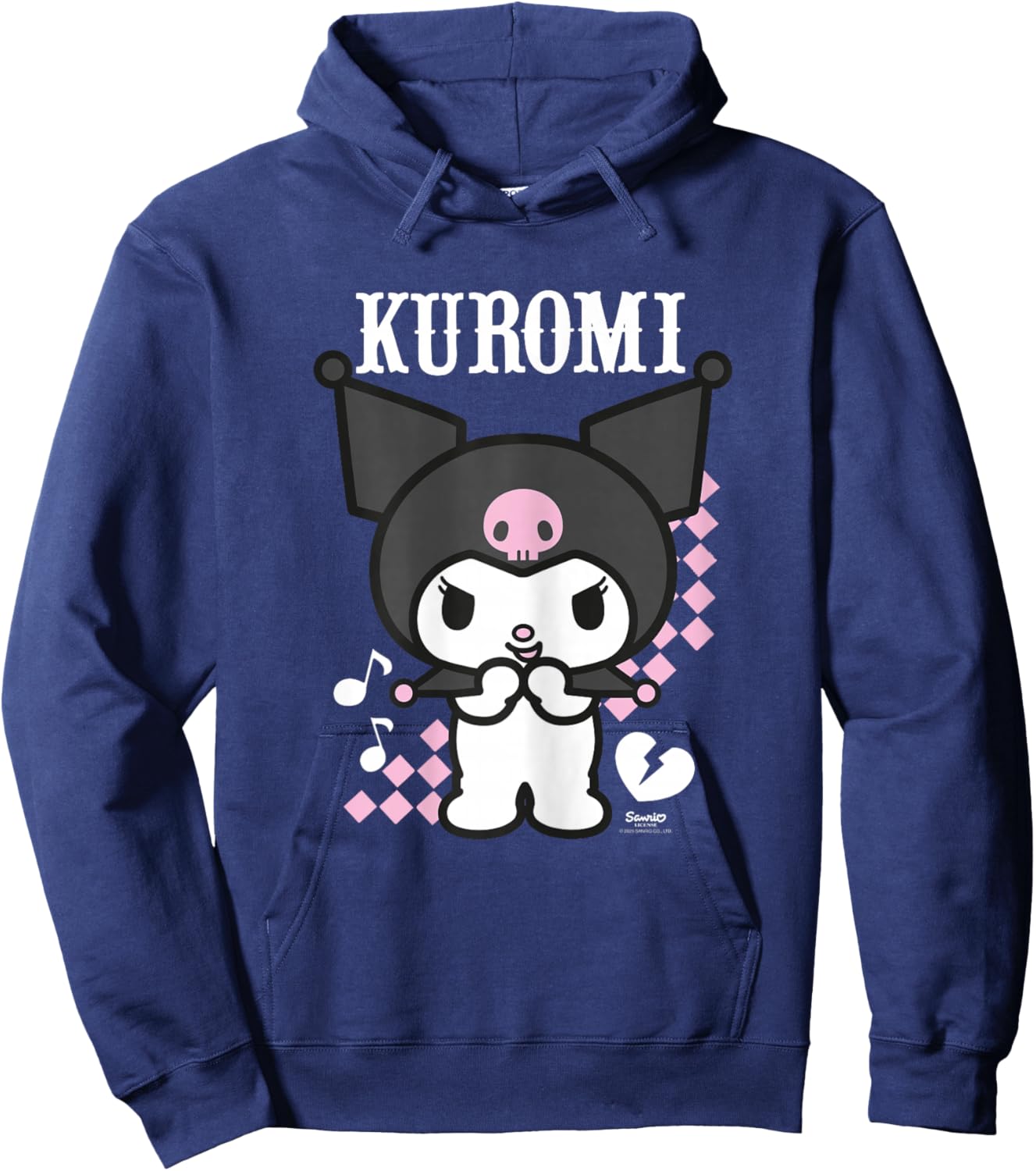 Hello Kitty Kuromi Anime Hoodie - Hoodie | Navy
