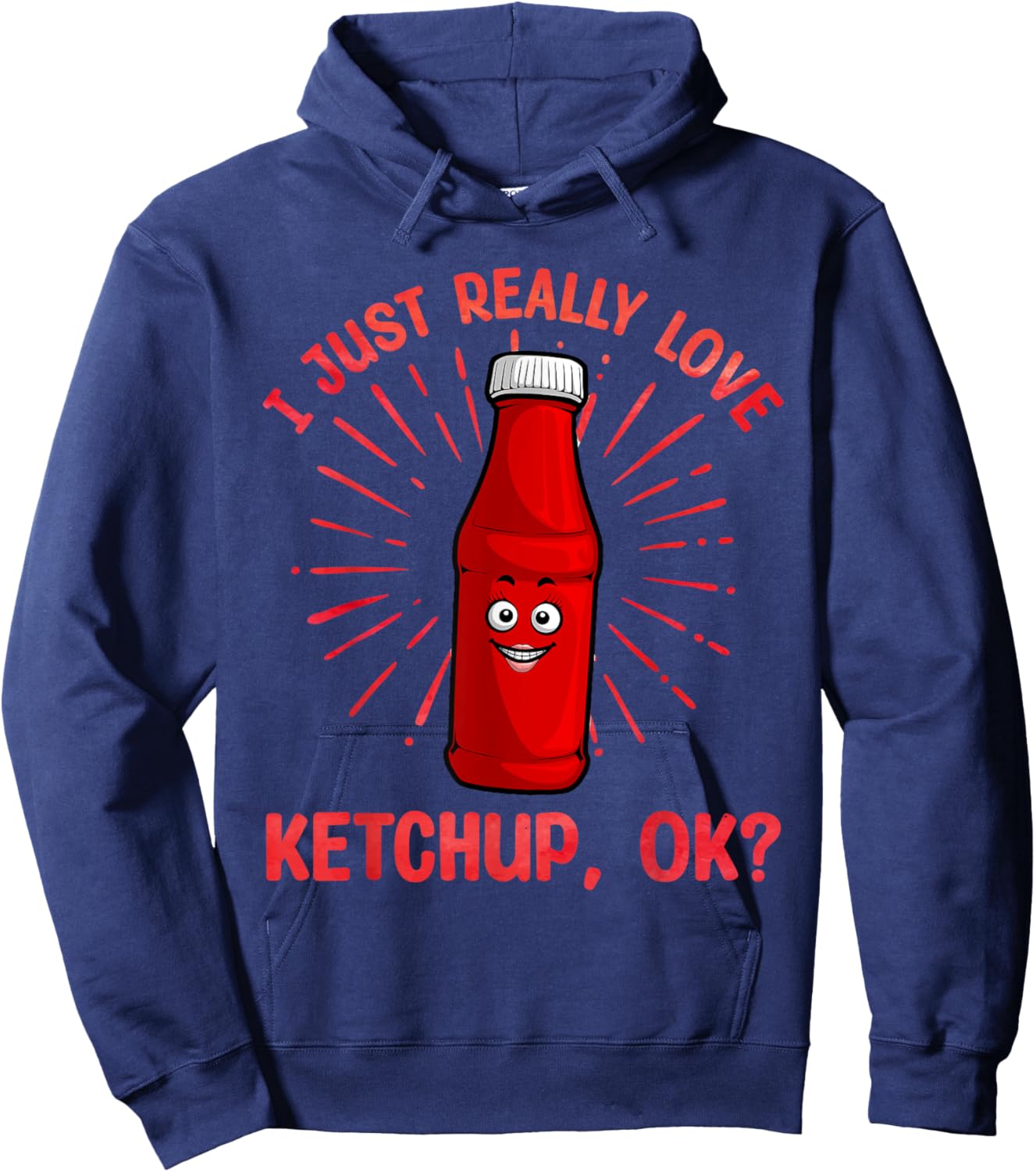 Cool Ketchup Art Women Ketchup Themed Ketchup Lover Hoodie - Hoodie | Navy