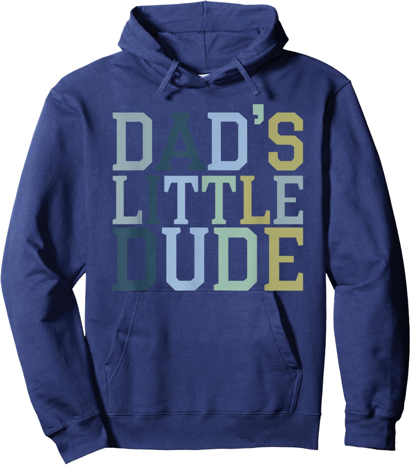 Dad's Little Dude Hoodie - Hoodie | Navy