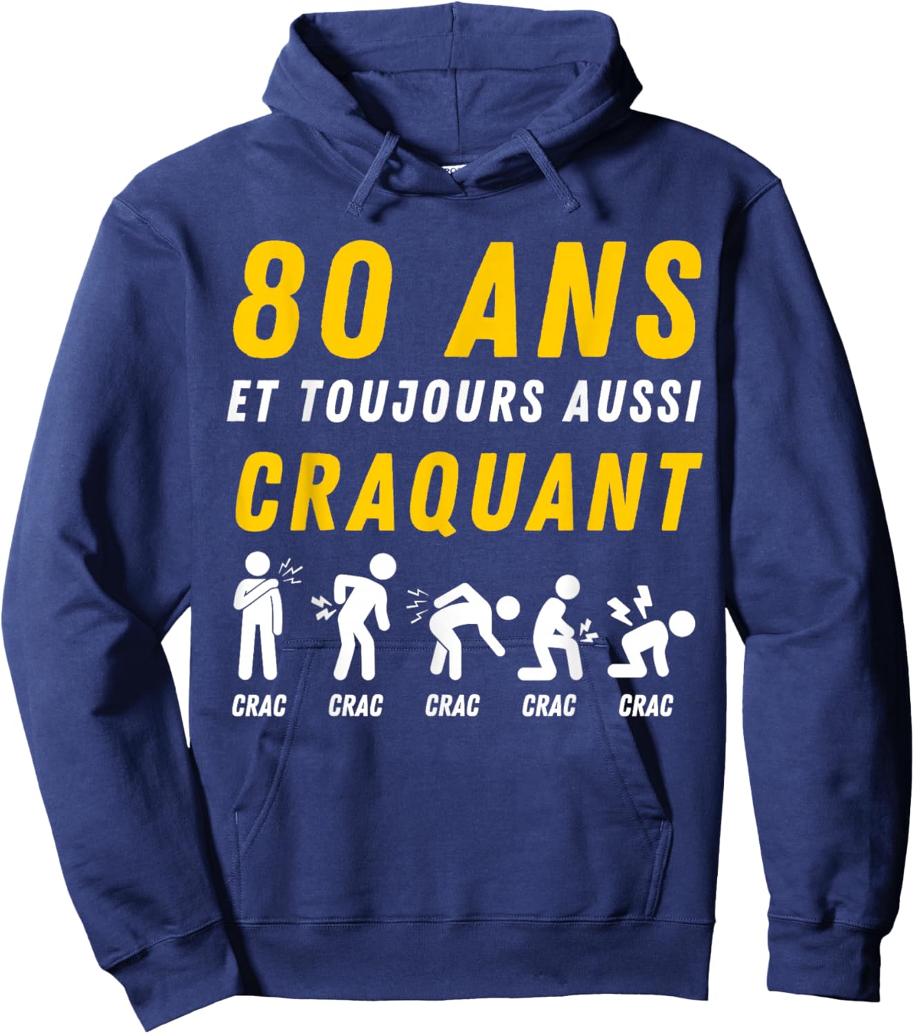 Gift Humour 80th Anniv 1946 Birthday 80 Years Man Hoodie - Hoodie | Navy