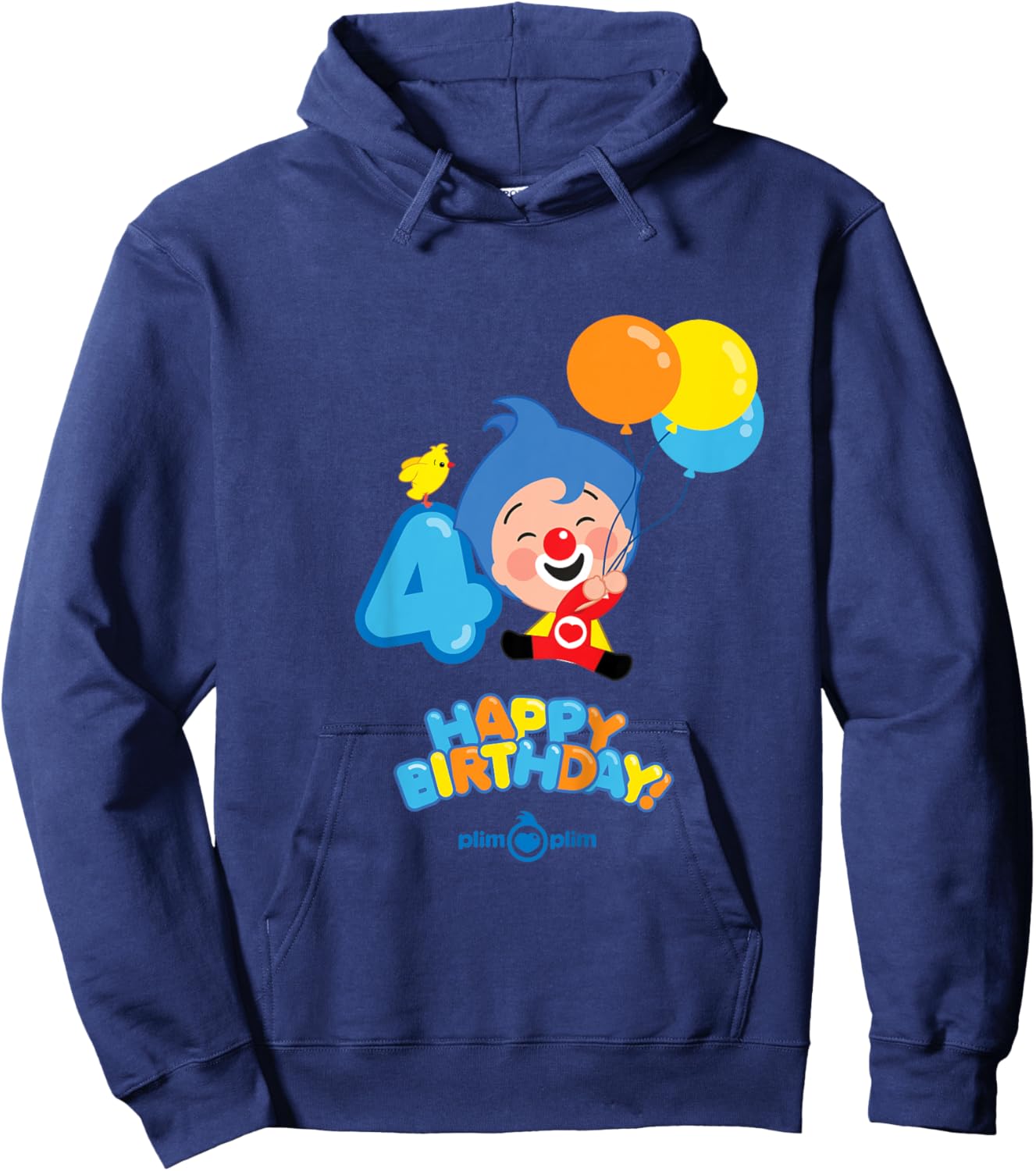 Kids Plim Plim The Kindness Hero - Happy Birthday Hoodie - Hoodie | Navy