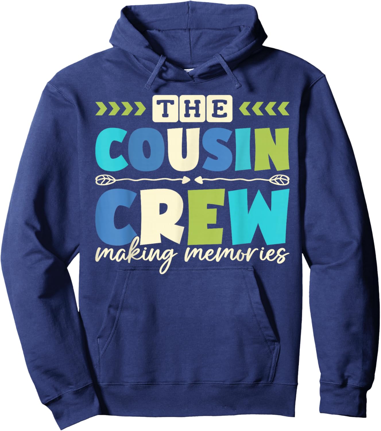 Cousin Crew 2025 Making Memories Family Vacation Camp Kids Hoodie - Hoodie | Navy