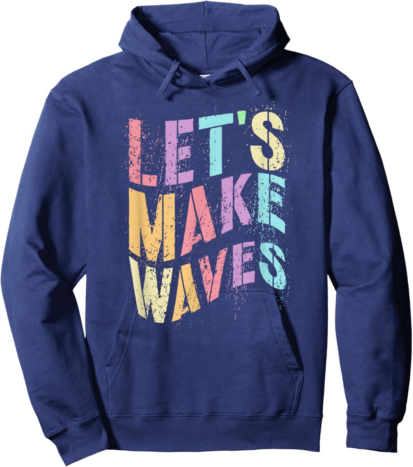 Funny LET’S Make Waves STEM Team Learn Teacher Stud Engineer Hoodie - Hoodie | Navy