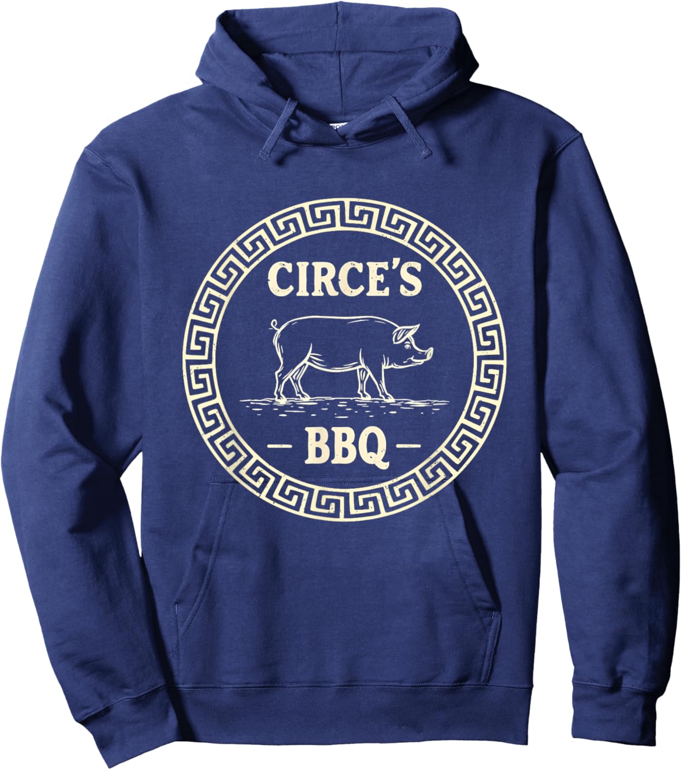 Funny Greek Mythology Circe's BBQ Odyssey Hoodie - Hoodie | Navy