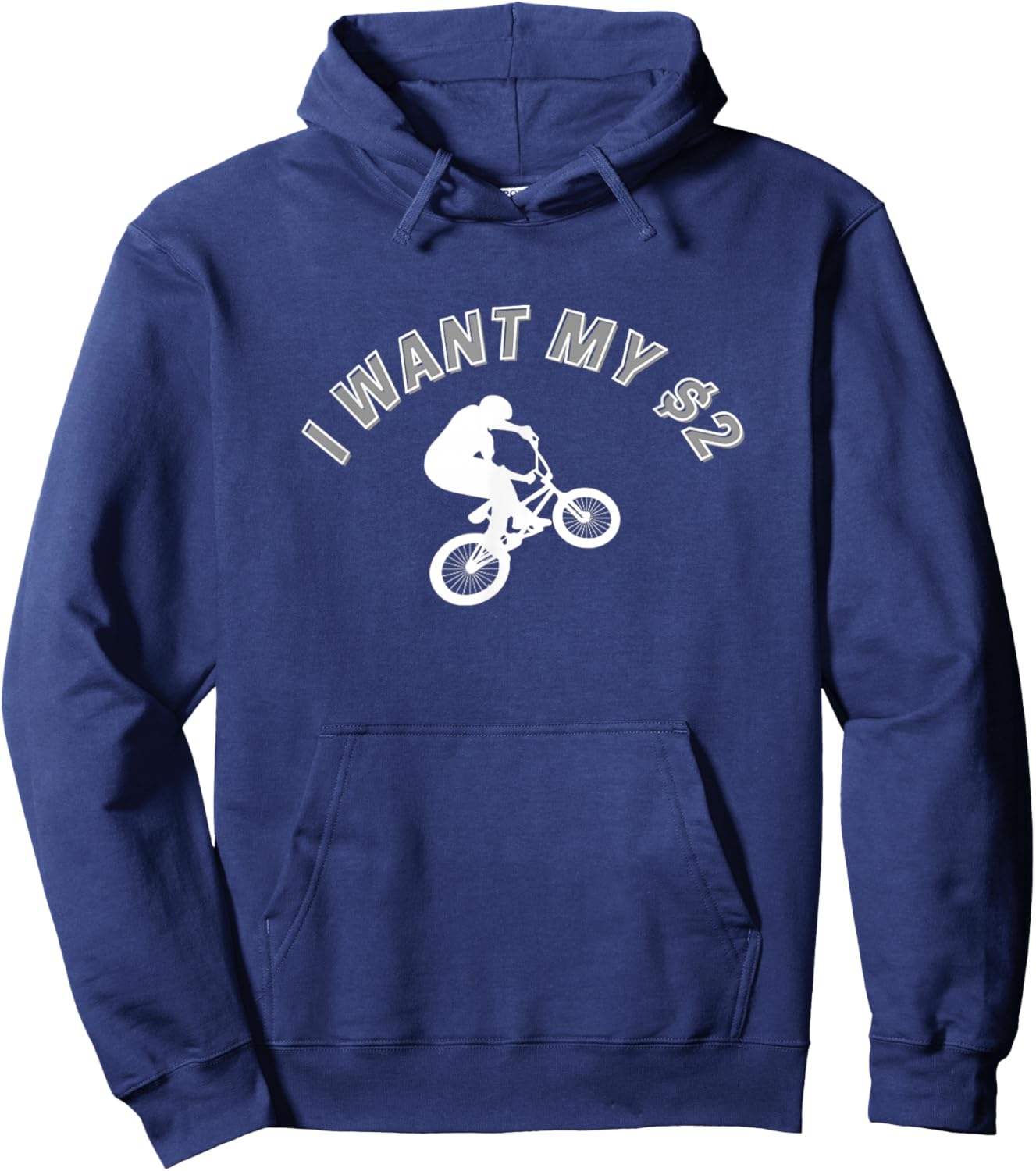 I Want My Two Dollars! Better Off Dead Funny Movie Quote Hoodie - Hoodie | Navy