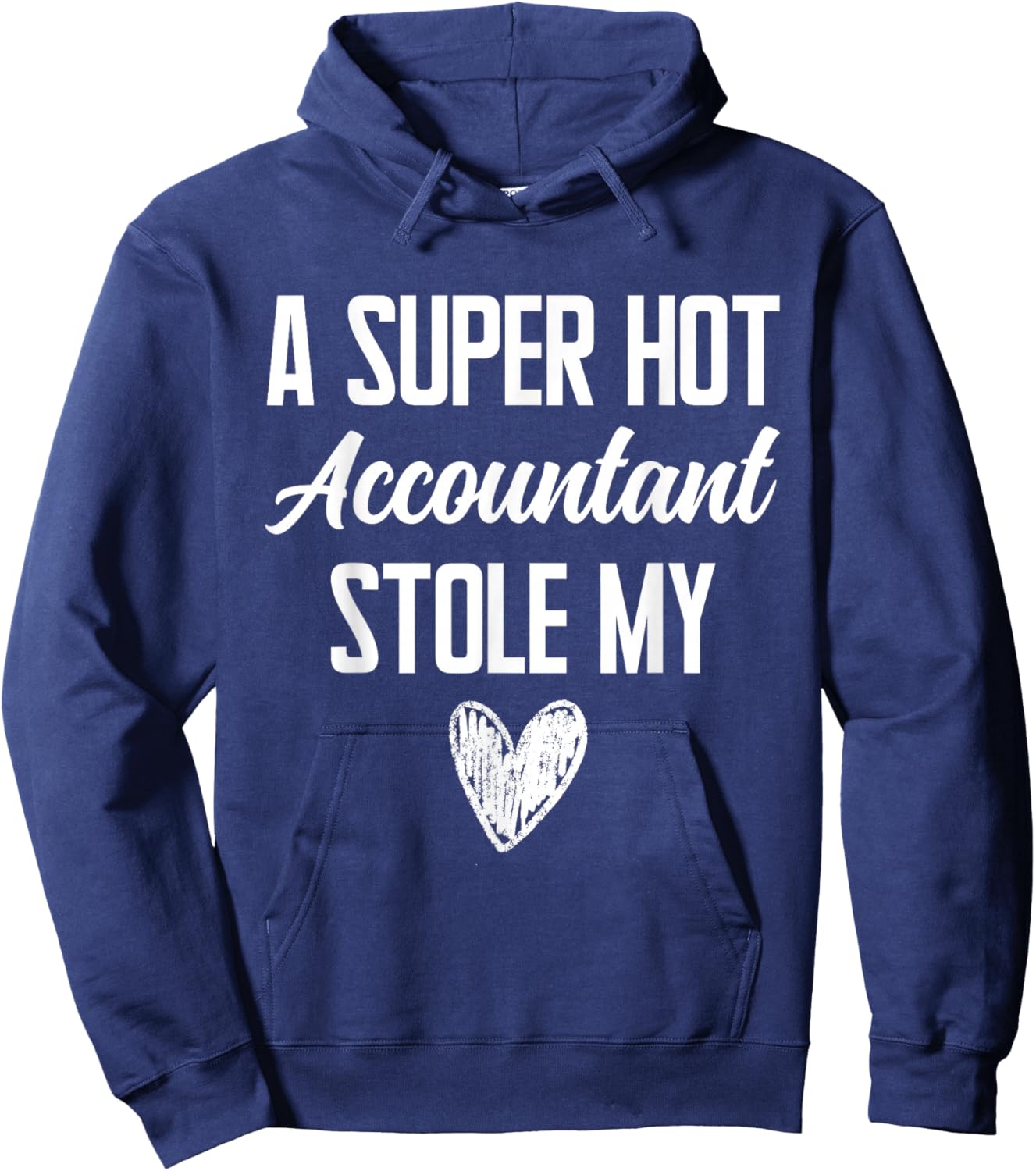 Accountant Boyfriend Girlfriend Stole My Heart Funny Hoodie - Hoodie | Navy