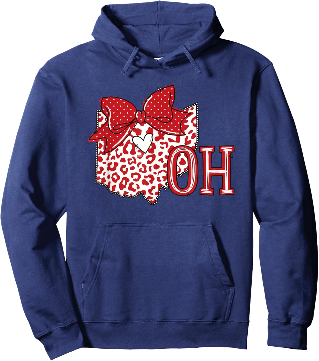Ohio Women Girls Kids Toddler Sister TN State Pride Hoodie - Hoodie | Navy