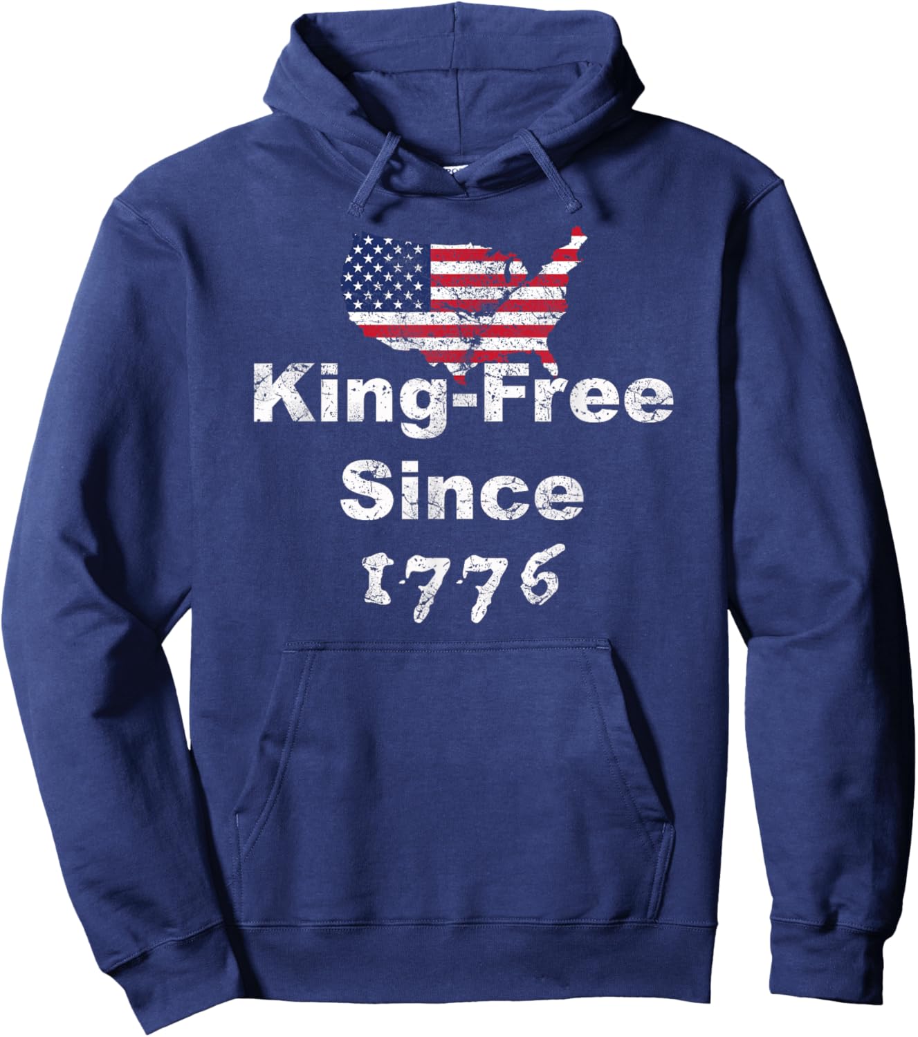 King-Free Since 1776 In The United States Hoodie - Hoodie | Navy