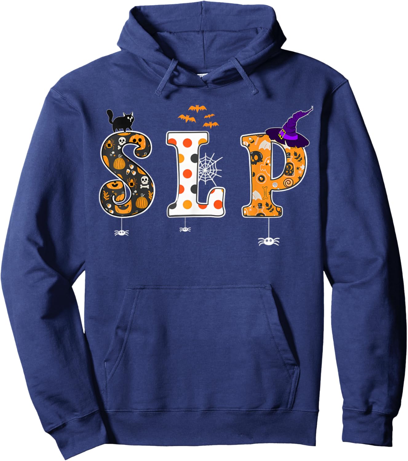 Speech Language Pathologist Speech Therapy SLP Halloween Hoodie - Hoodie | Navy