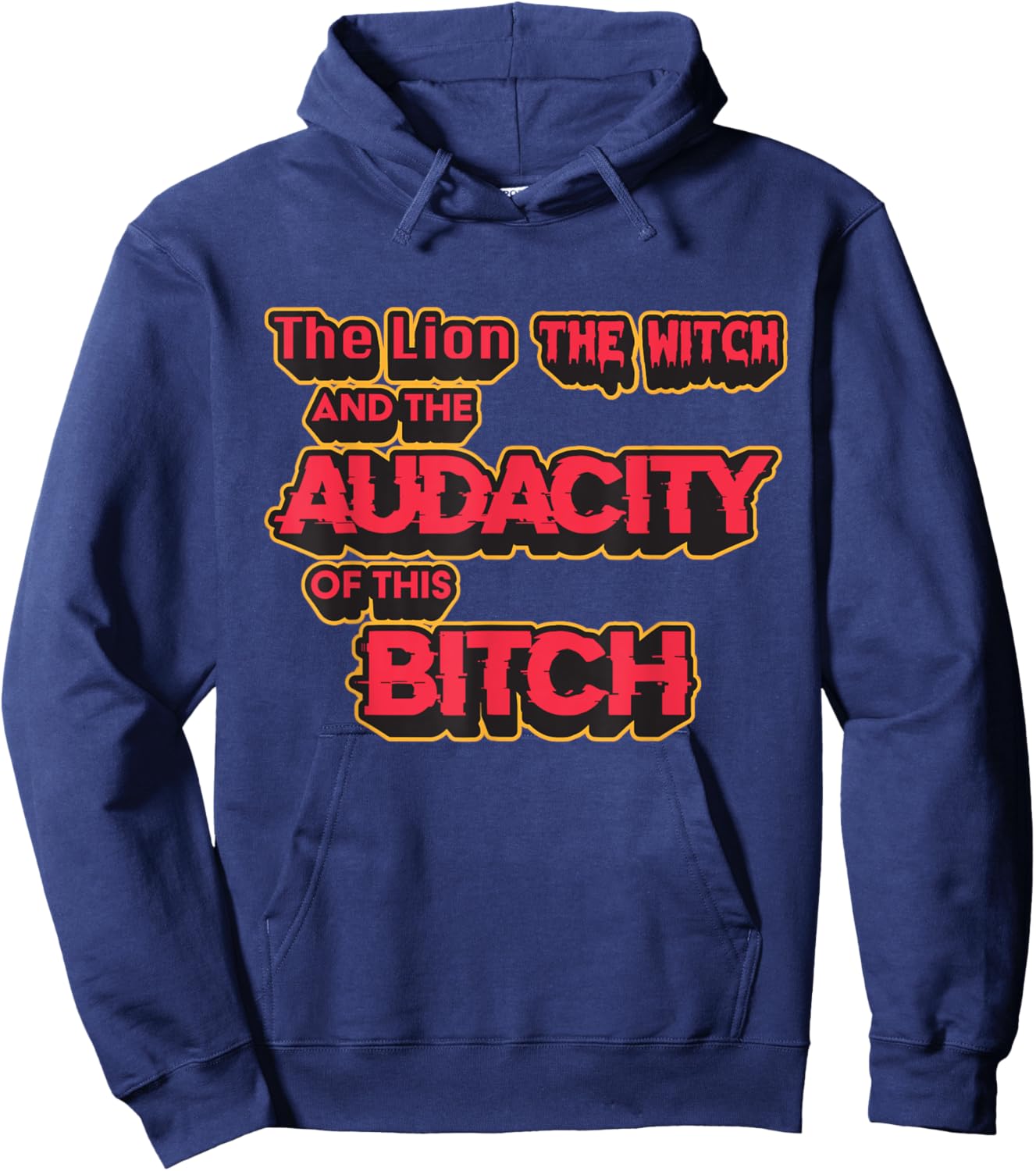 The Lion, the Witch and the Audacity of this Bitch Hoodie - Hoodie | Navy