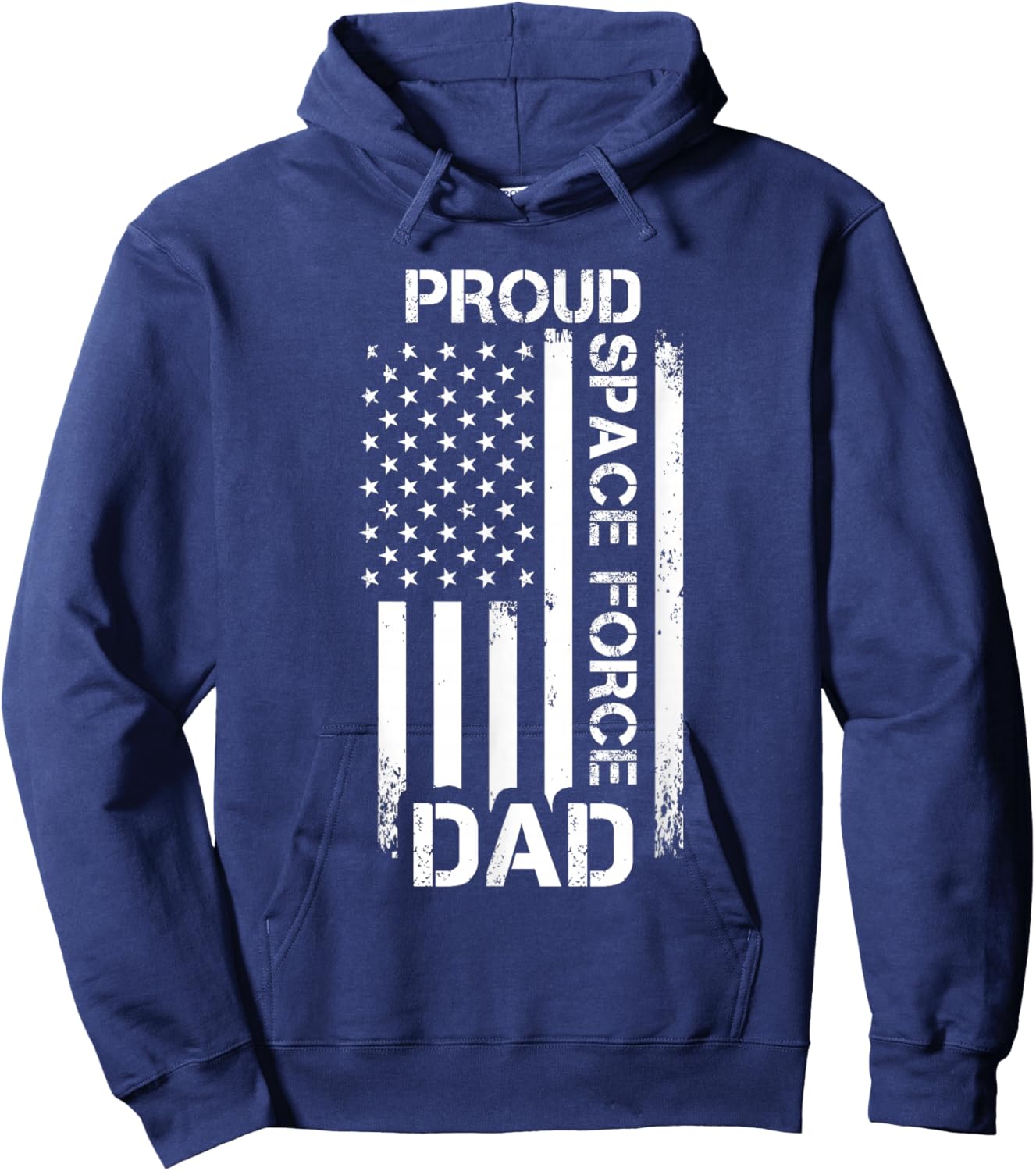 Proud Space Force Dad Pride Hoodie - Hoodie | Navy
