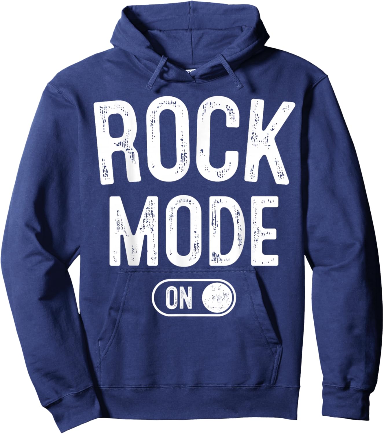 Rock Mode On Funny Rocker Gift Guitar Lover Guitarist Hoodie - Hoodie | Navy