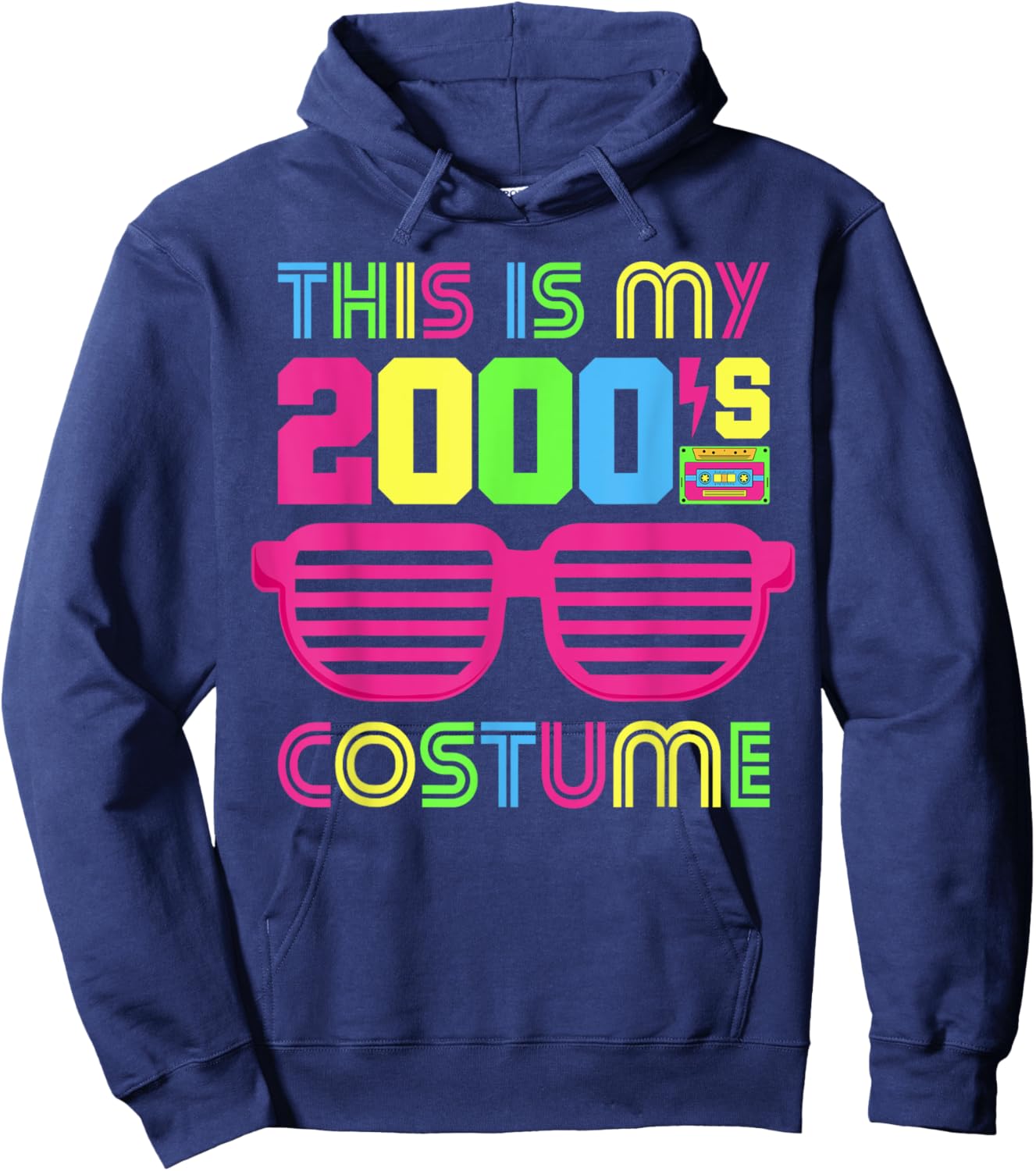 2000's Themed 00s Party 2000s Costume Early 2000s Outfit 00s Hoodie - Hoodie | Navy