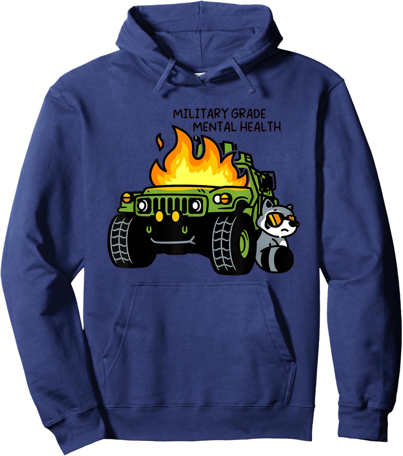 Military Grade Mental Health Hoodie - Hoodie | Navy