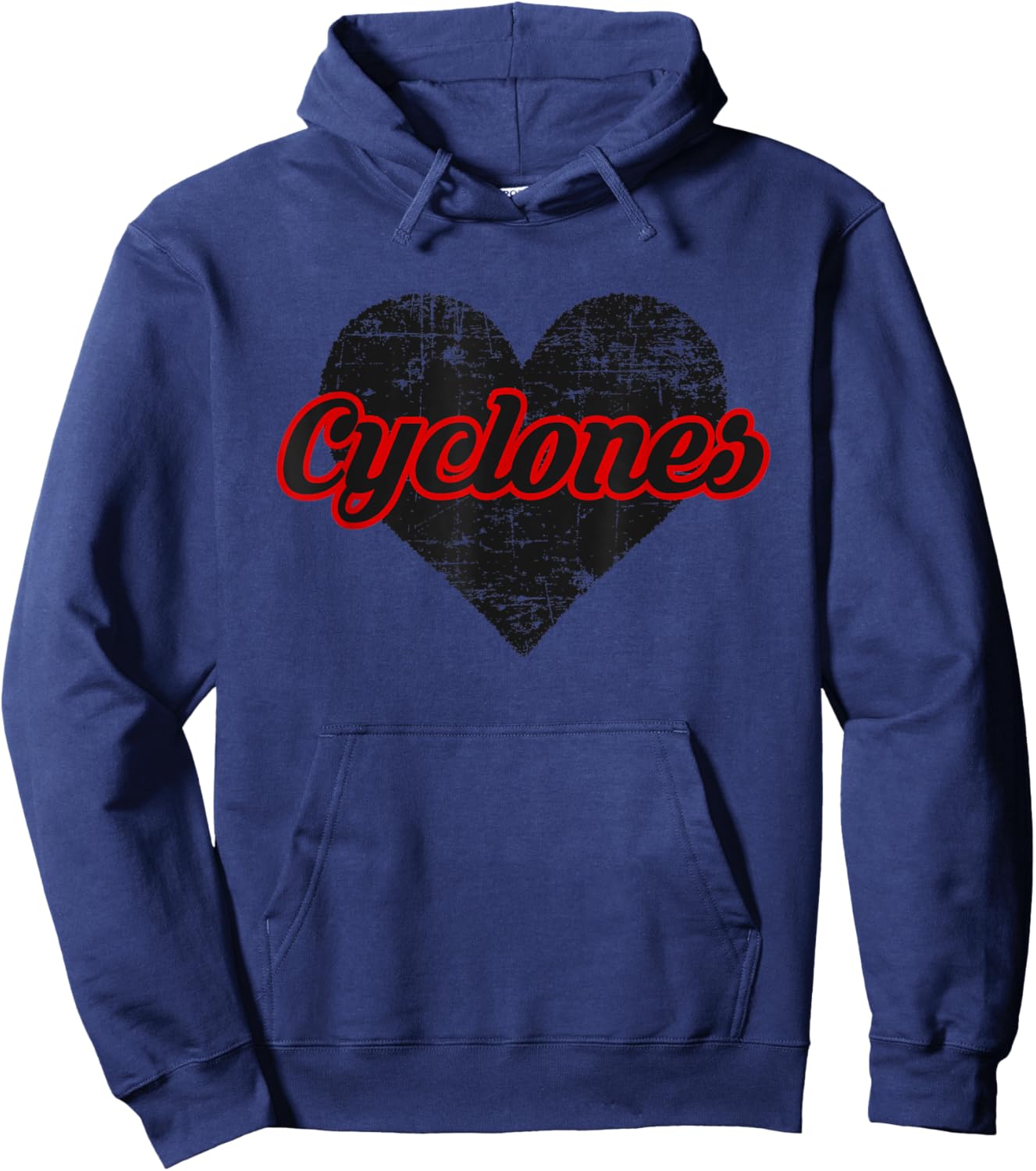 Over Heart Hoodie - Hoodie | Navy