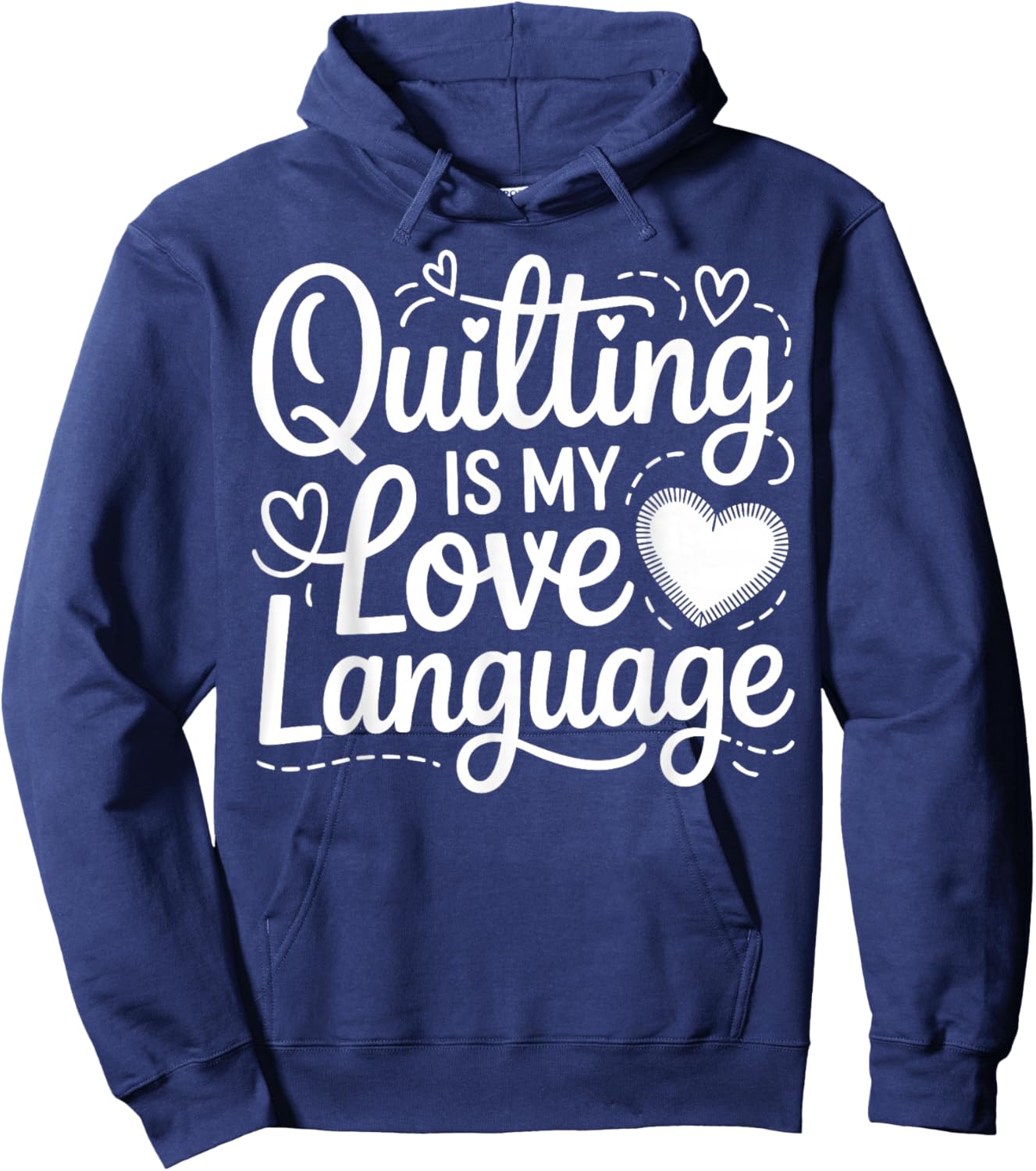 Quilting Mom Patchwork Quilt Guild Grandma Quilters Hoodie - Hoodie | Navy