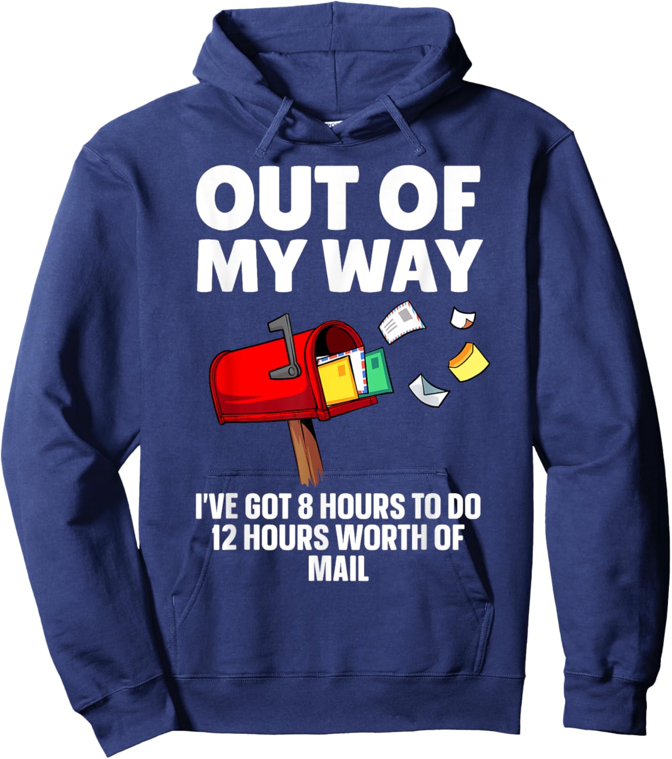 Funny Postal Worker Art Women Mail Man Mail Carrier Hoodie - Hoodie | Navy