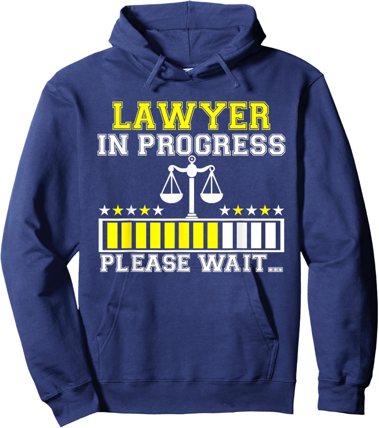 Graduation Party Lawyer in Progress Law School Student Hoodie - Hoodie | Navy