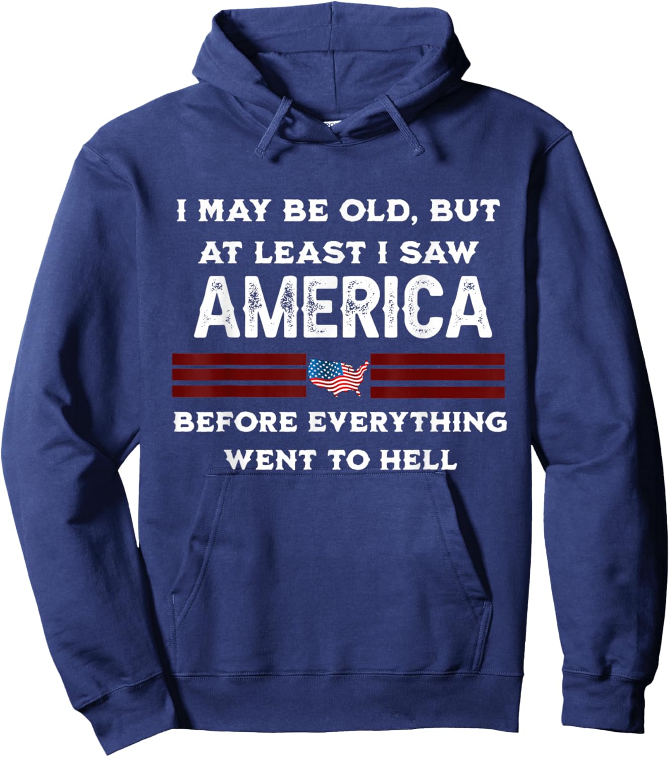I May Be Old, But ... Funny Hoodie - Hoodie | Navy