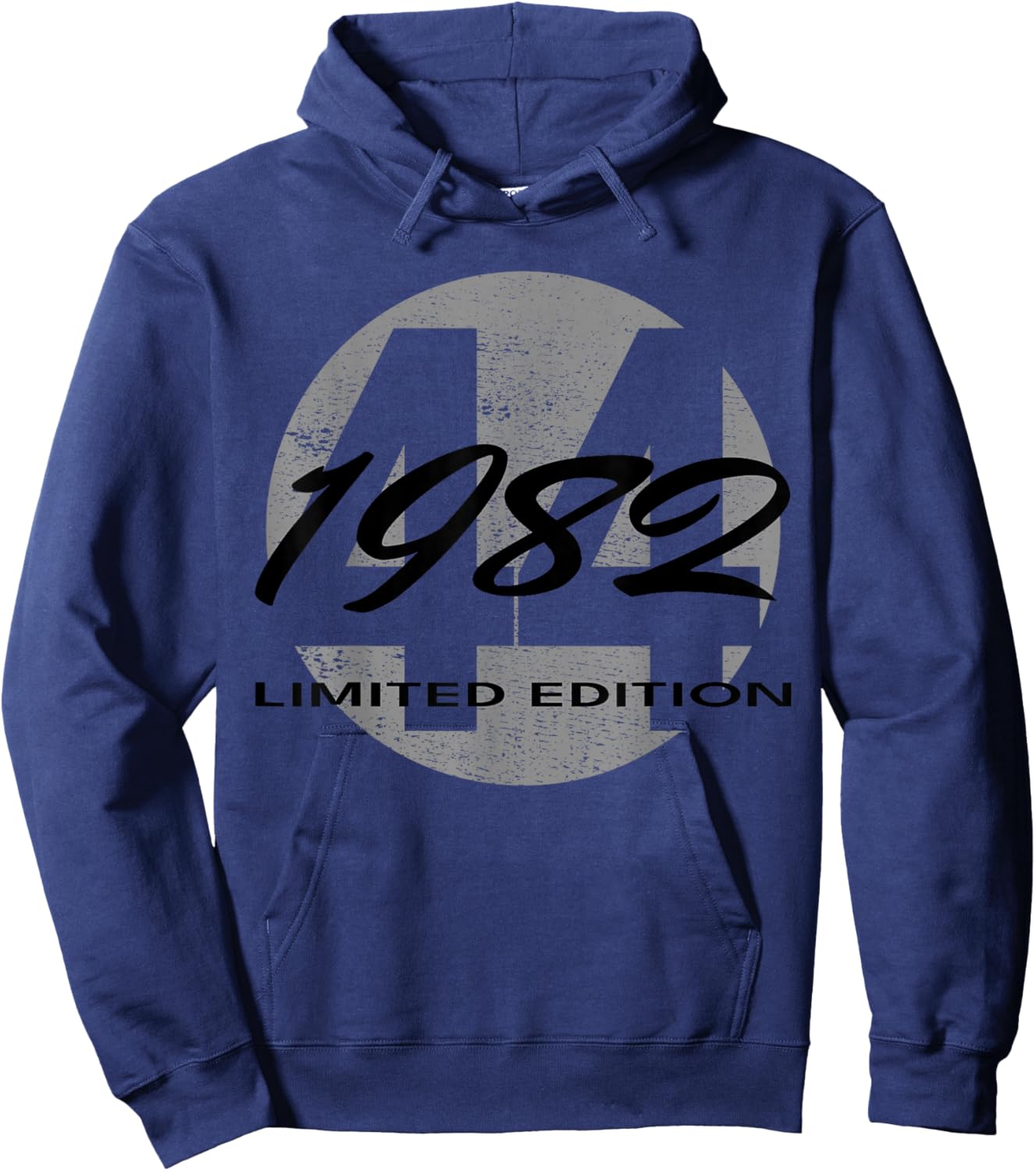 44th Birthday Man Woman 44 Years 1982 Funny Gift Hoodie - Hoodie | Navy