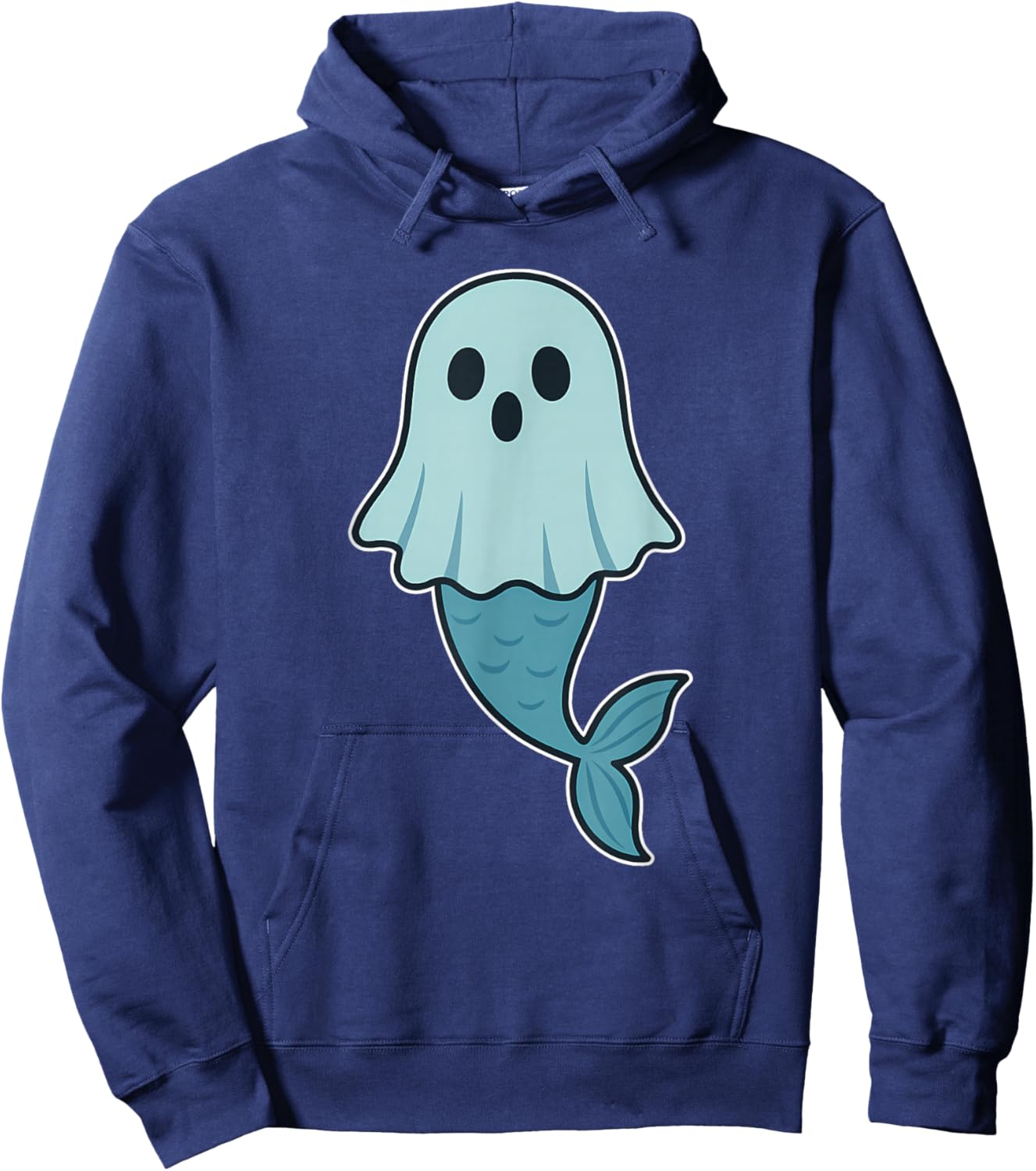 Mermaid Ghost Hoodie - Hoodie | Navy