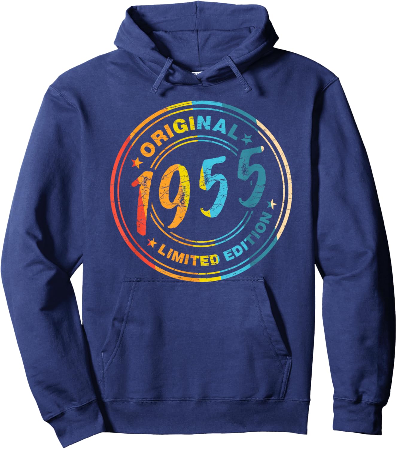 71.Geburtstag Retro Vintage 1955 Mann Frau Geschenk Hoodie - Hoodie | Navy