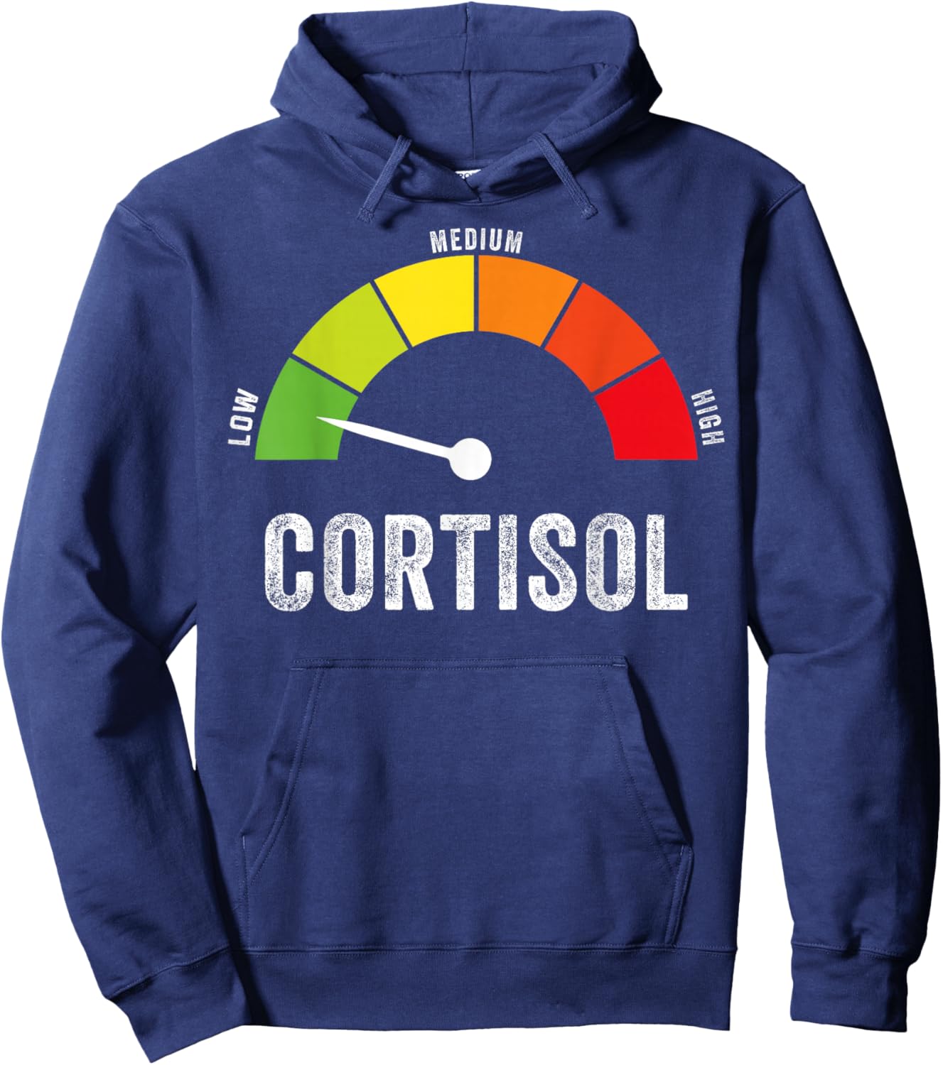 Low Cortisol Levels Meme Hoodie - Hoodie | Navy