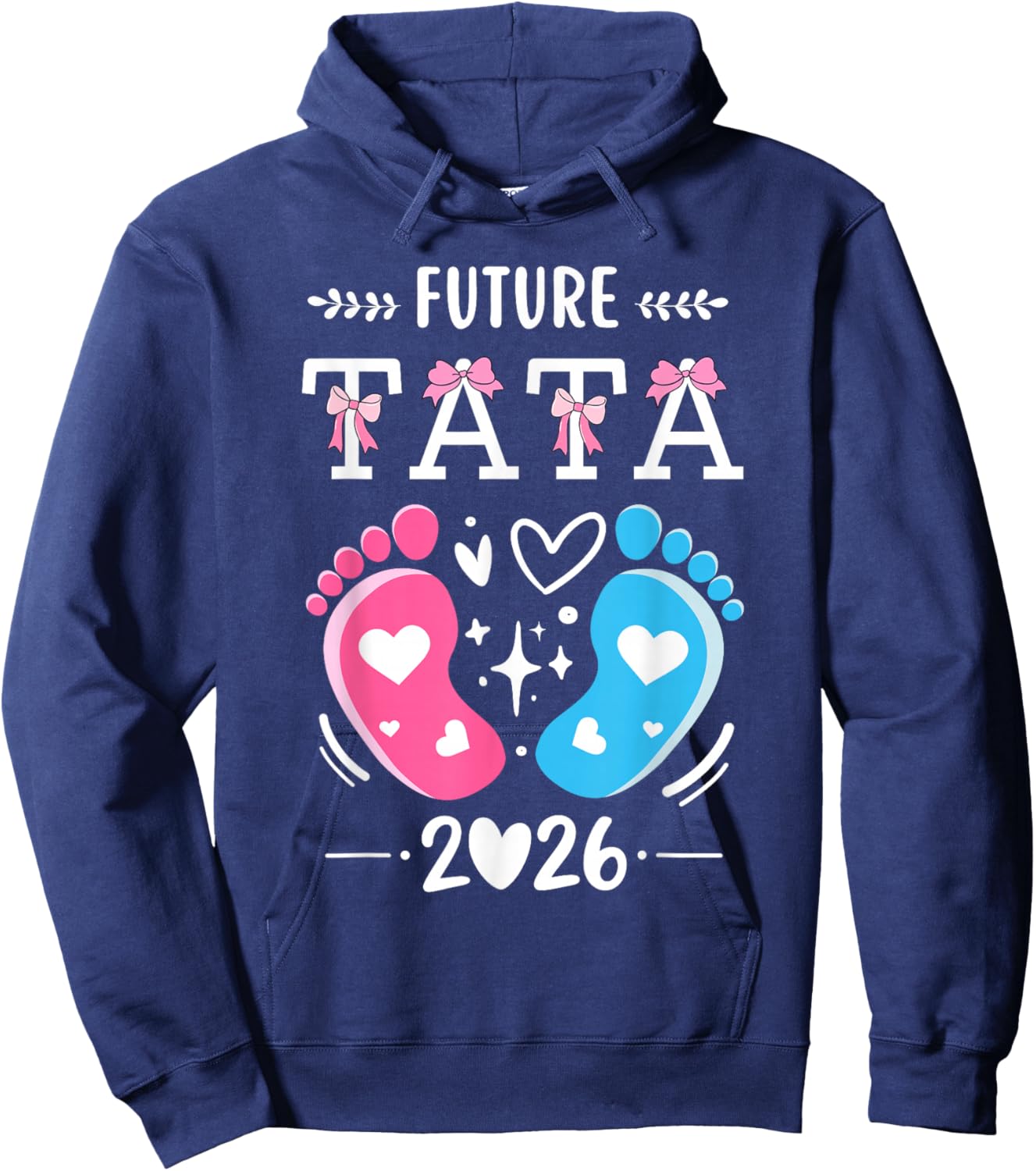 Future Tata 2026 Announcement Pregnancy Future Aunty Announcement Hoodie - Hoodie | Navy