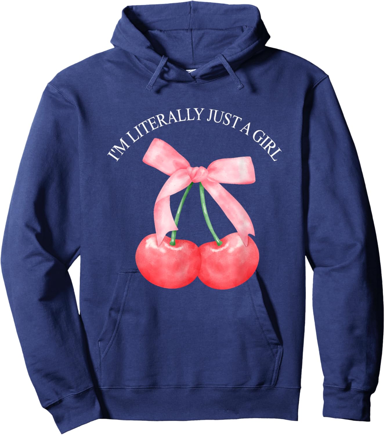 I'm Literally Just A Girl Funny Hoodie - Hoodie | Navy