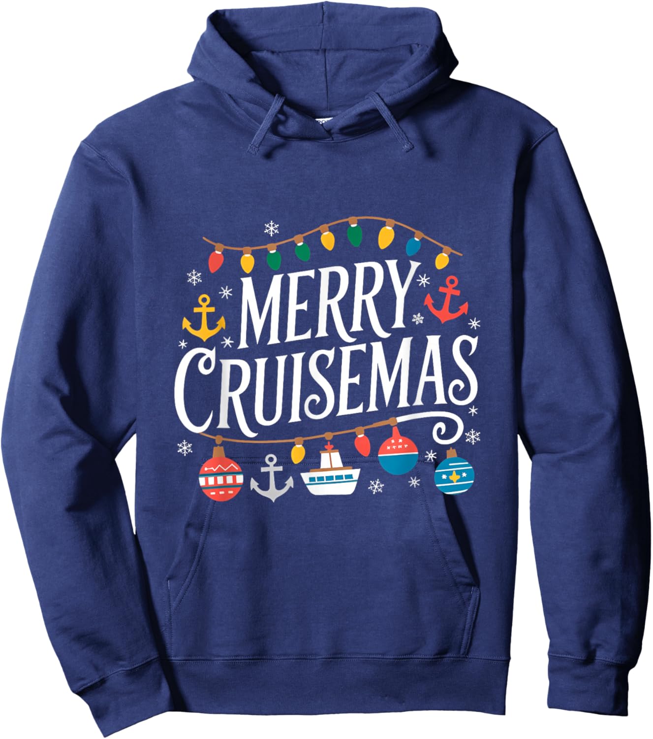 Merry Cruisemas Christmas Cruise Shirts Family Cruisin Lover Hoodie - Hoodie | Navy