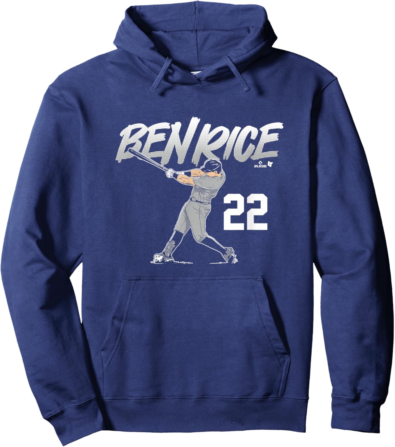 Ben Rice - Slugger Swing Number - New York Baseball Hoodie - Hoodie | Navy