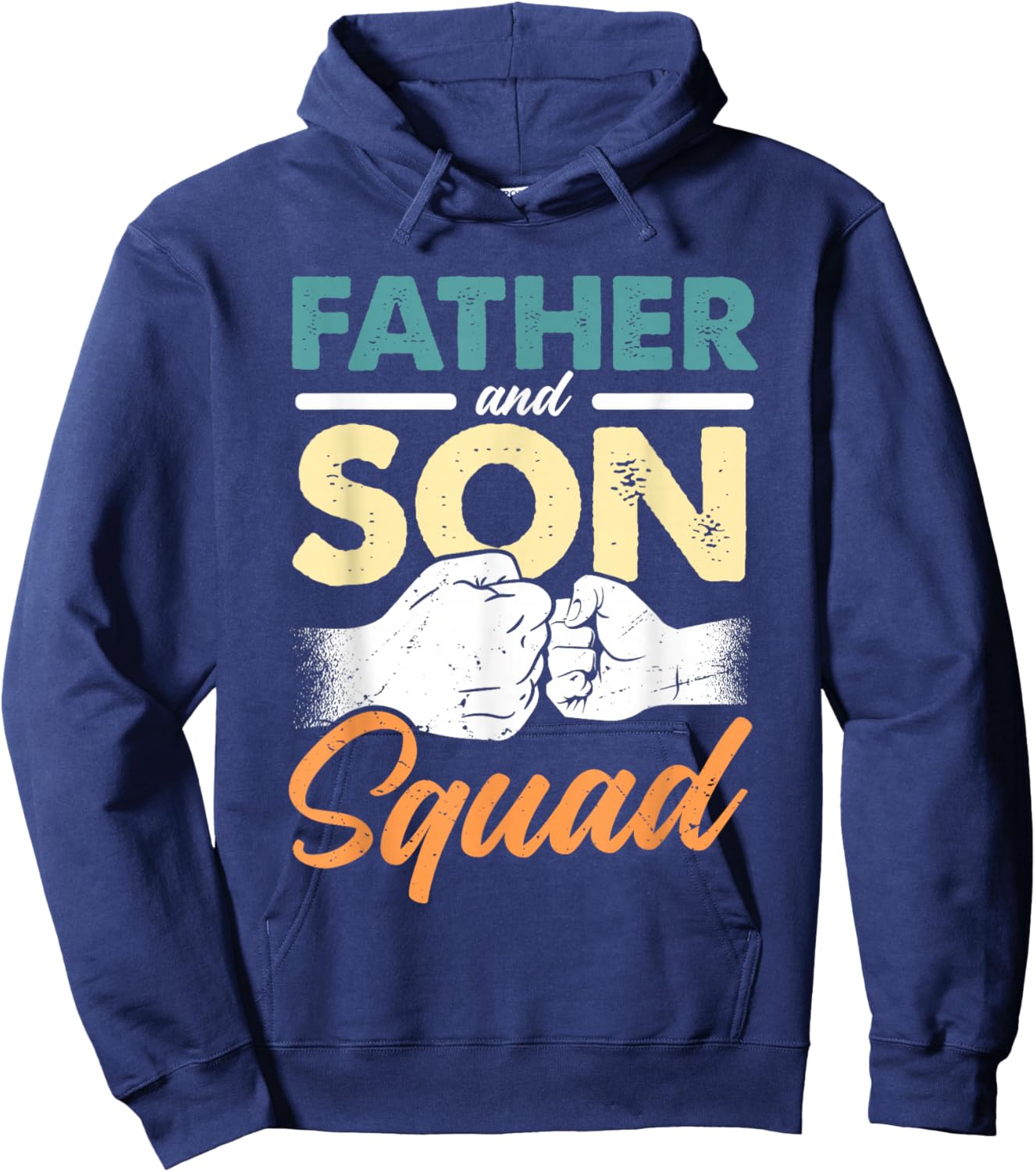 Father Son Squad Dad Sons Father's Day Matching Father Son Hoodie - Hoodie | Navy