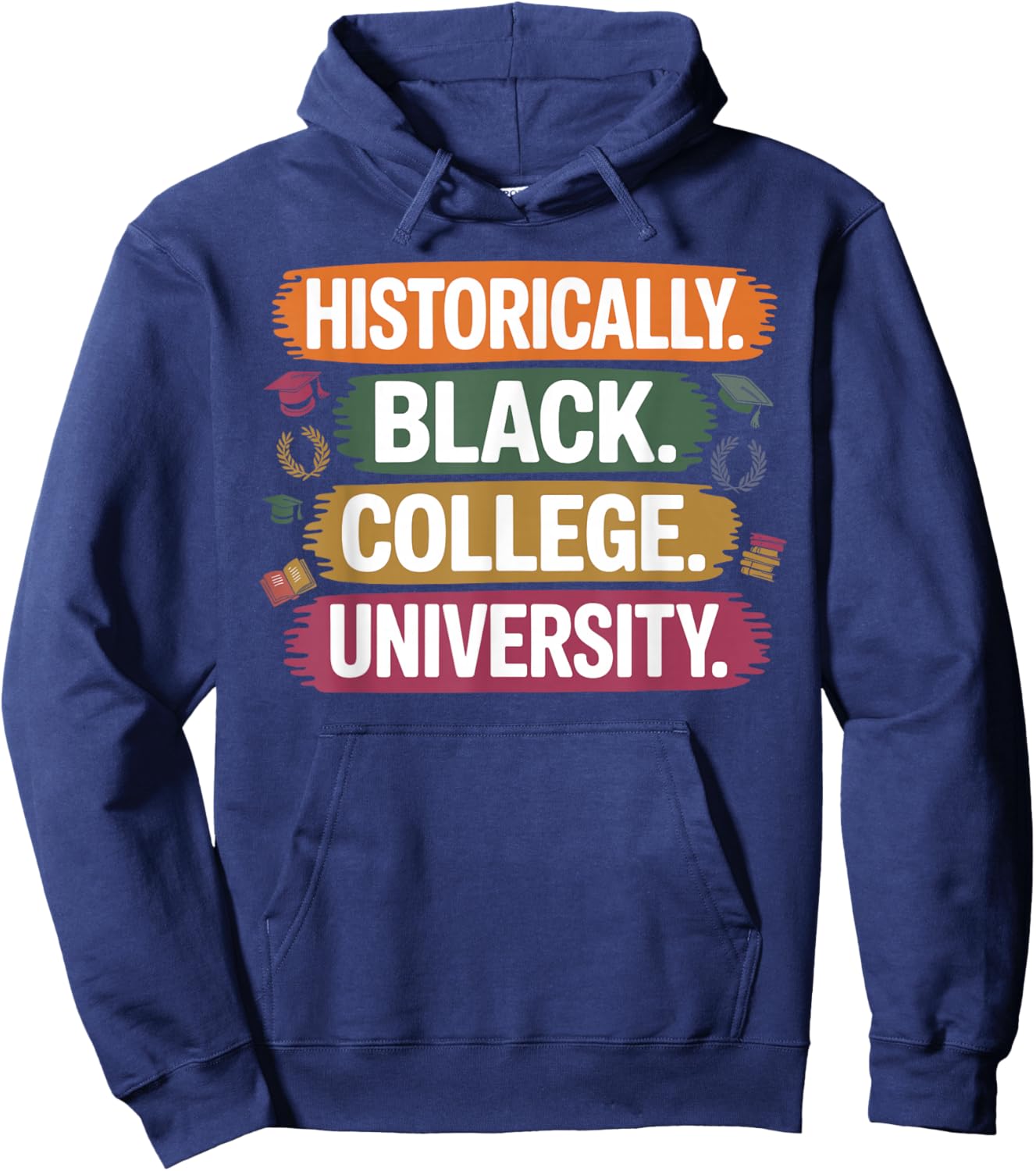 Cool HBCU Graduation Design Women Kids HBCU Grad Hoodie - Hoodie | Navy