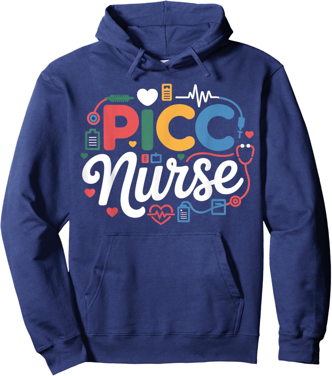 PICC Nurse Vascular Access Nursing Team Medical Assistant Hoodie - Hoodie | Navy