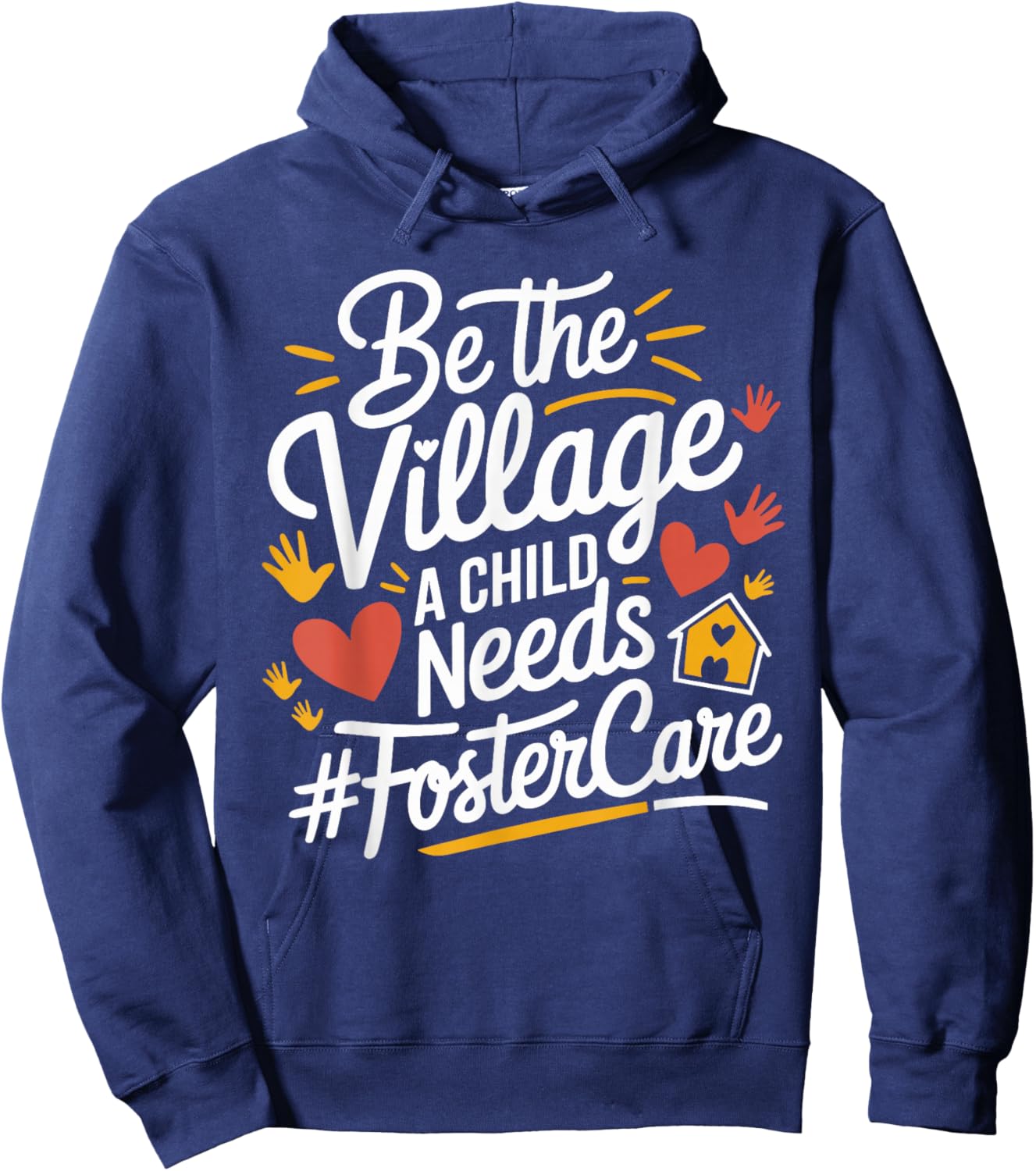 Foster Mom And Foster Dad Adoption Foster Care Parents Hoodie - Hoodie | Navy