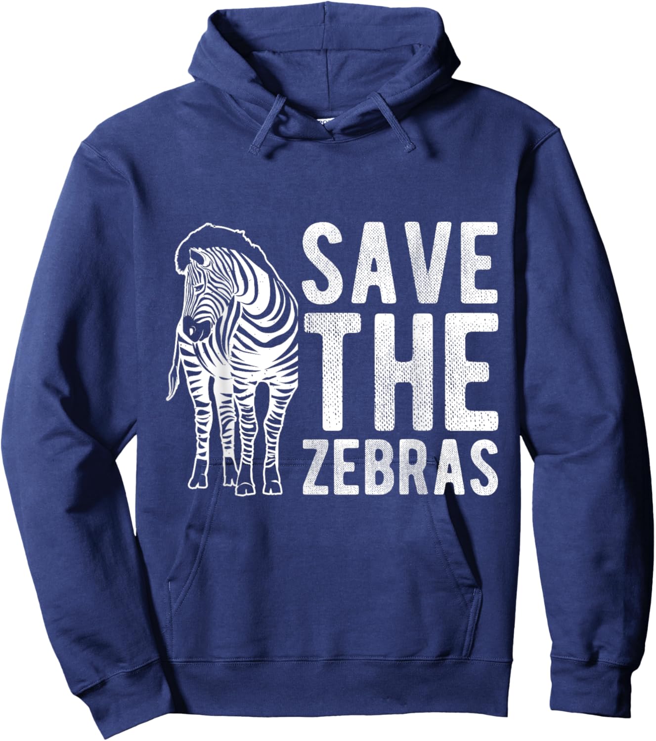 SAVE THE Zebras Zebra Conservation Wildlife Fan Nature Hoodie - Hoodie | Navy