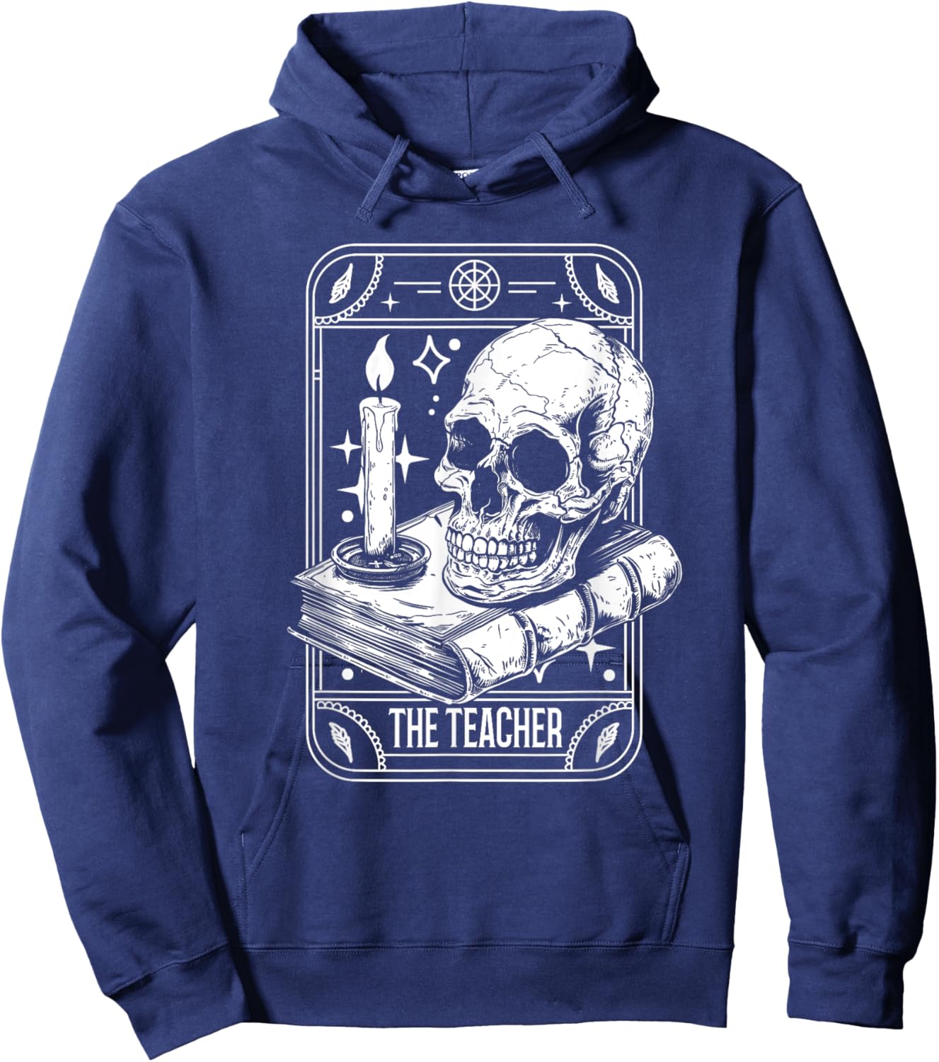 Tarot Card Emo Gothic Occult - The Teacher Men Women Hoodie - Hoodie | Navy