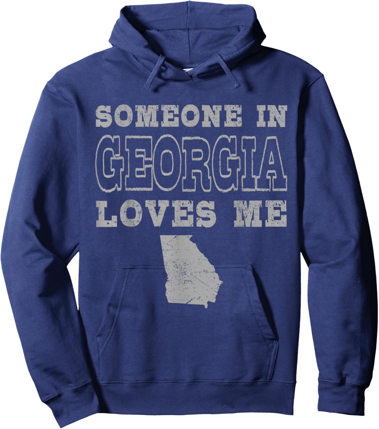 Someone In Georgia Loves Me Vintage US State Hoodie - Hoodie | Navy
