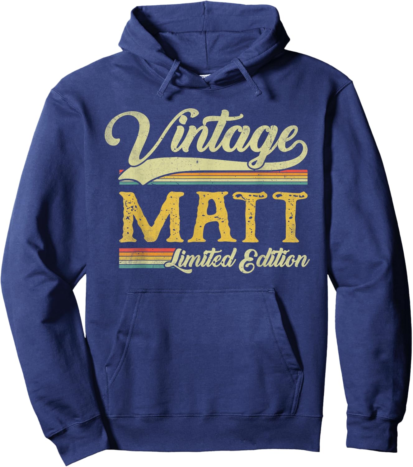 Vintage Matt Name Saying Gifts For Matt Birthday Hoodie - Hoodie | Navy