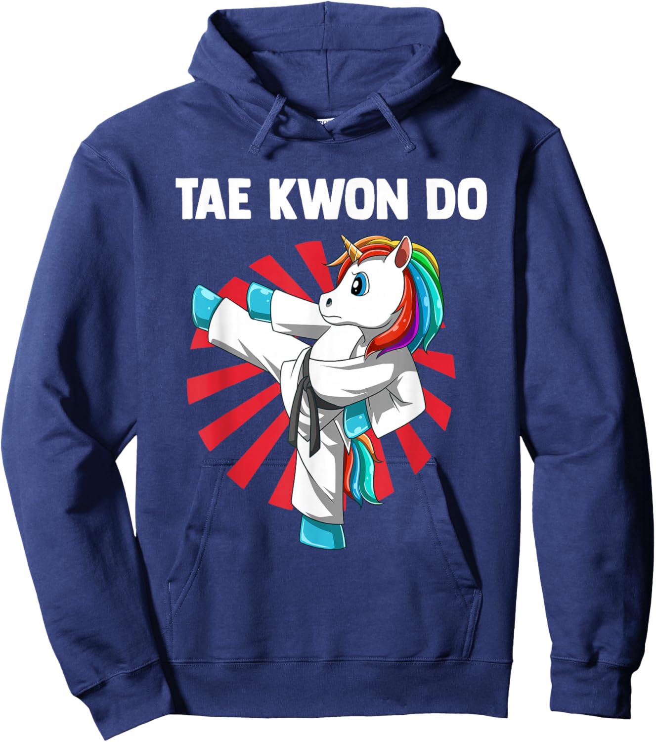 Taekwondo Unicorn Hoodie - Hoodie | Navy