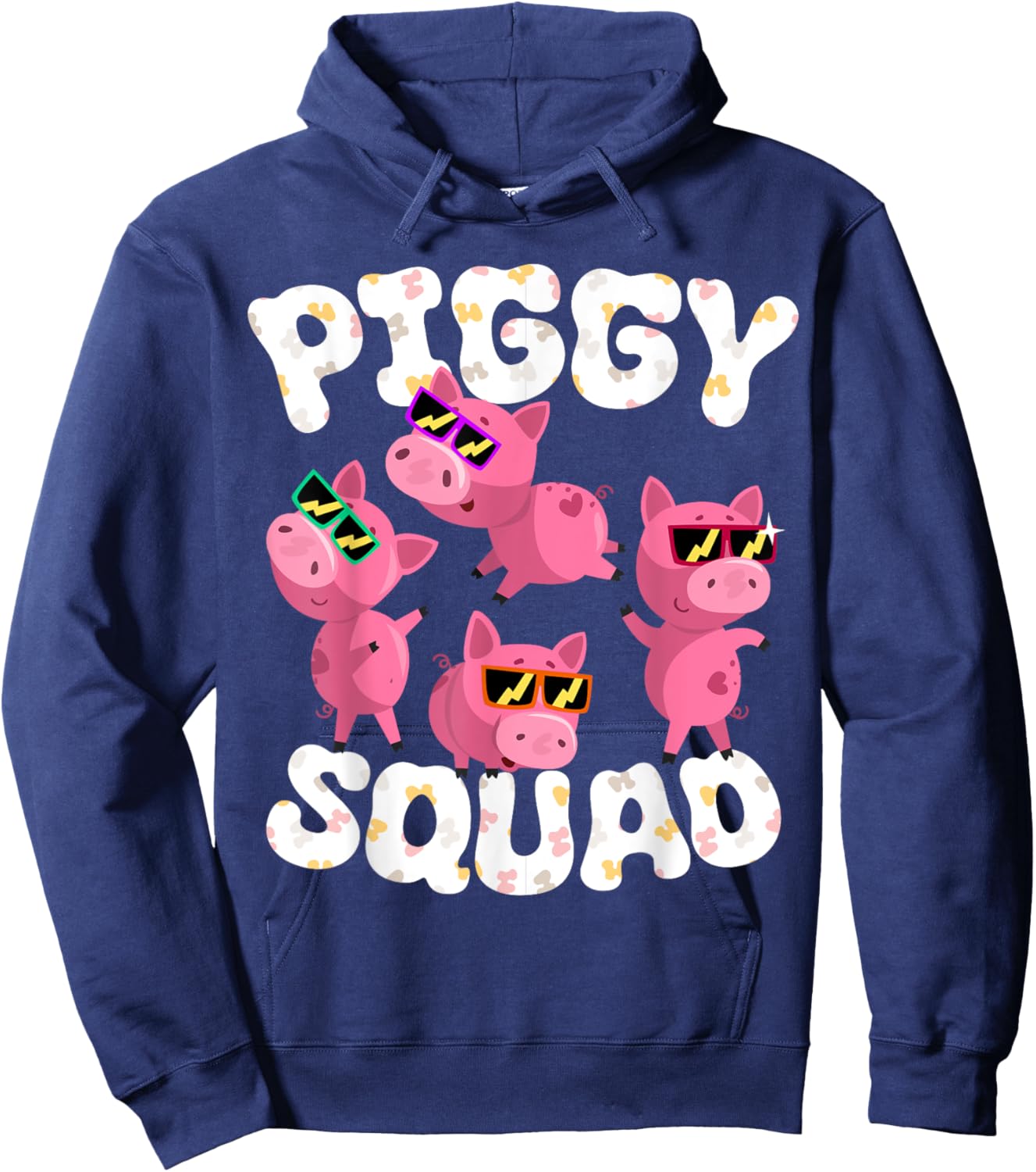 Piggy Squad Pig Farmer Animal Lovers Farming Farm Hoodie - Hoodie | Navy