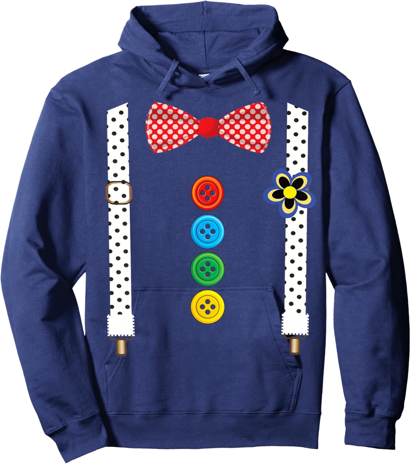 Carnival Clown Face Circus Costume Kids Men Women Carnivals Hoodie - Hoodie | Navy
