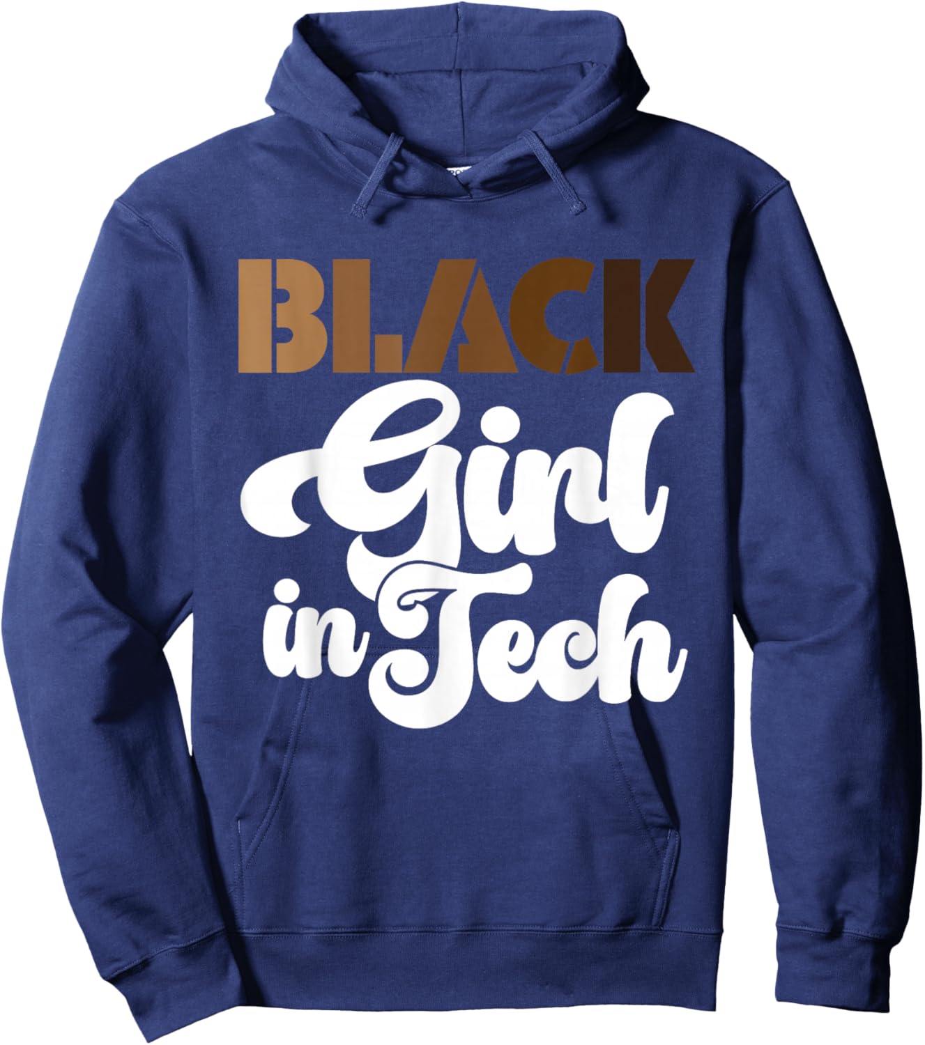 Black Girl in Tech Melanin Educated African American Hoodie - Hoodie | Navy