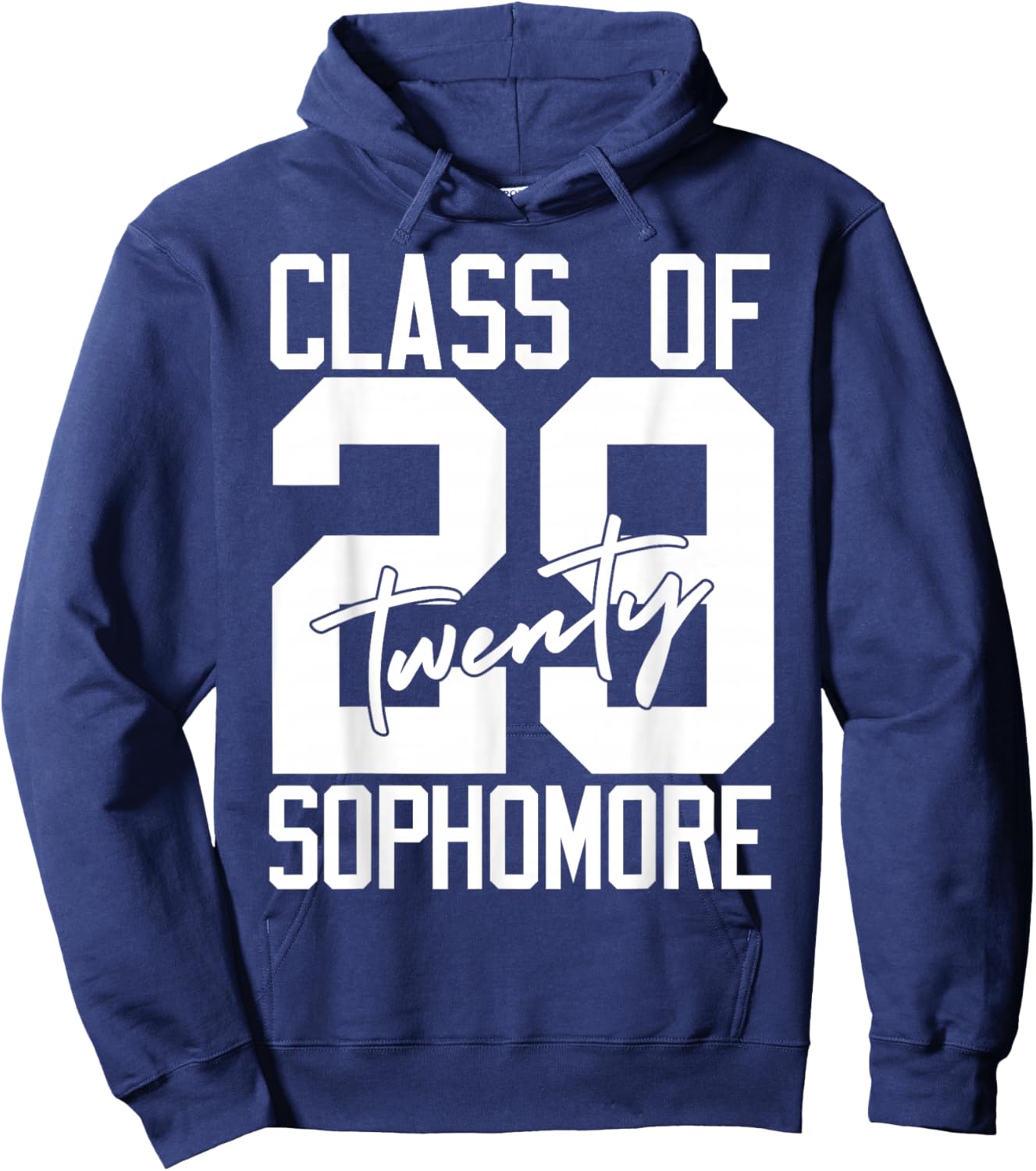 Sophomore Class of 2029 Twenty Nine High School Student Hoodie - Hoodie | Navy
