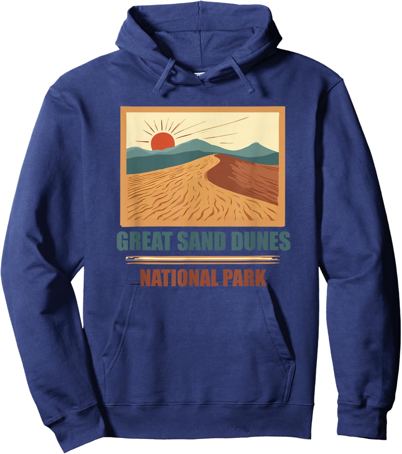 Great Sand Dune National Park Colorado CO Souvenir Men Women Hoodie - Hoodie | Navy