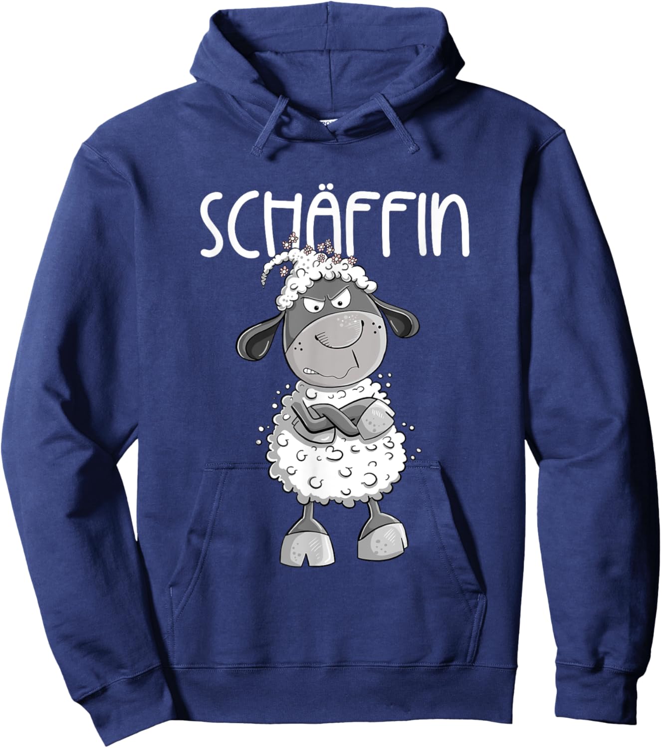 with German Text "Cooles Schäffin Schaf Für die Chefin Vorgesetzte Teamleiter Hoodie - Hoodie | Navy