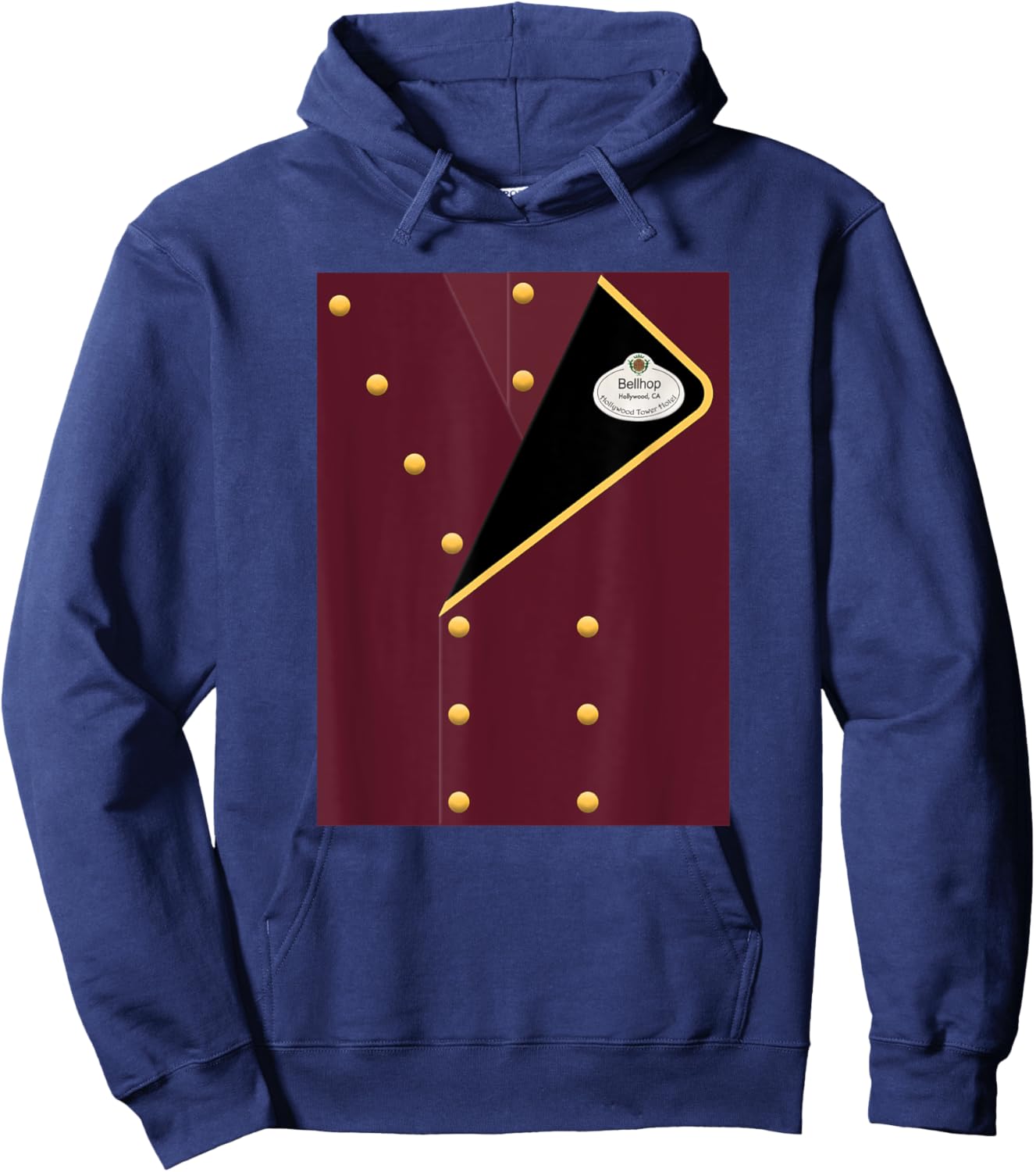 Bellhop Coat Easy Costume Hoodie - Hoodie | Navy