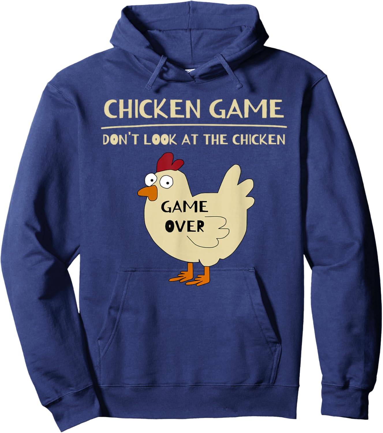 Chicken Game Funny Chicken Hoodie - Hoodie | Navy