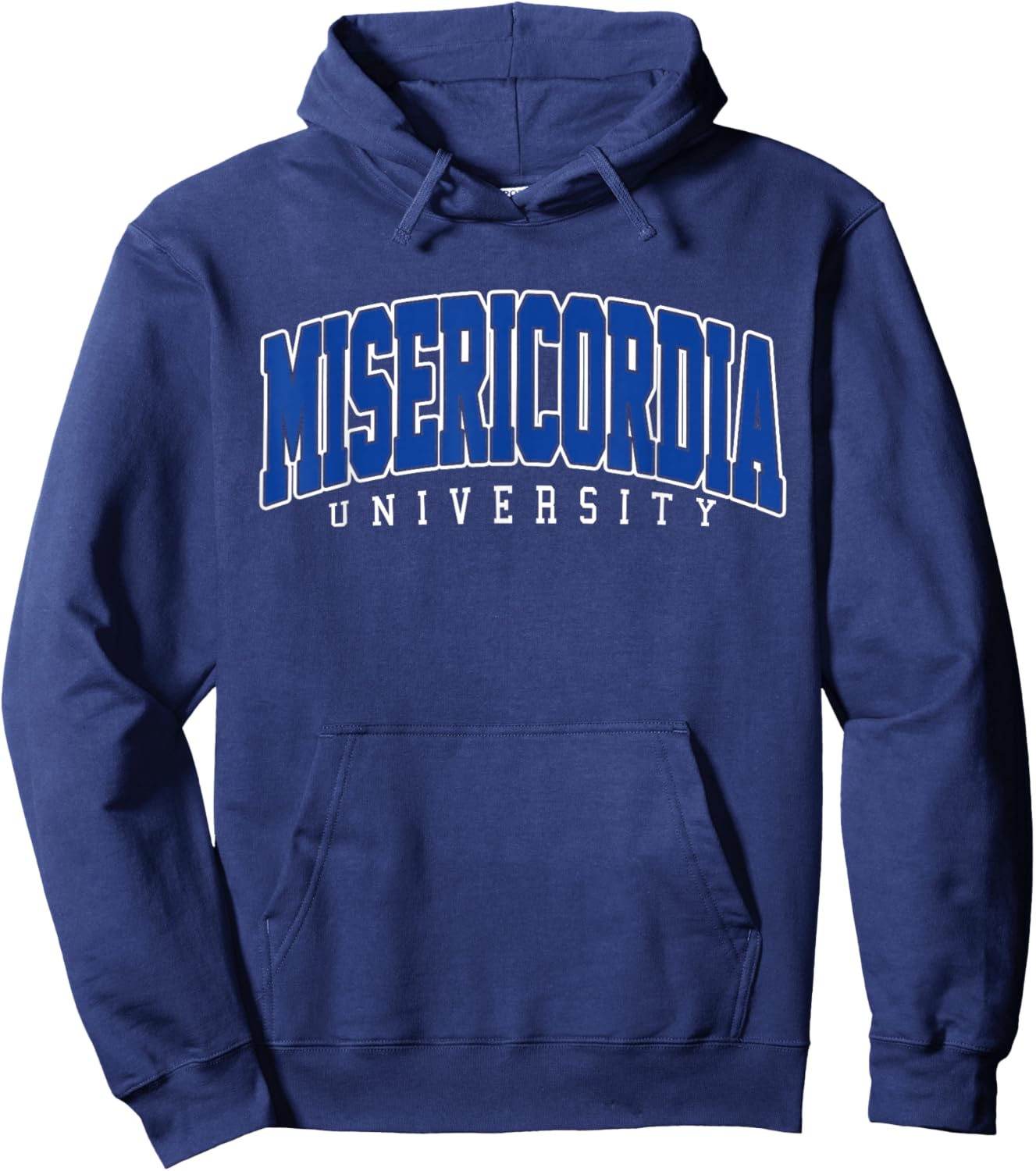 Misericordia Varsity Arch Collegiate Women Hoodie - Hoodie | Navy